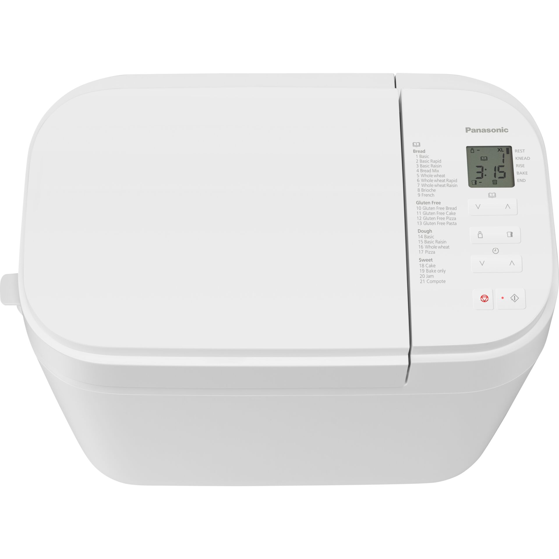 Toaster, Weiß, Panasonic, Digitalanzeige, Kompakt