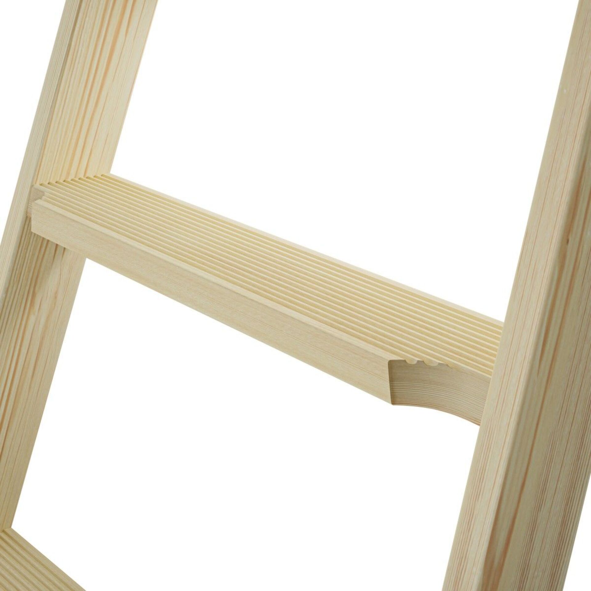Holzleiter, Holzstufen, Leitertraeger, Naturholz, Holzstruktur