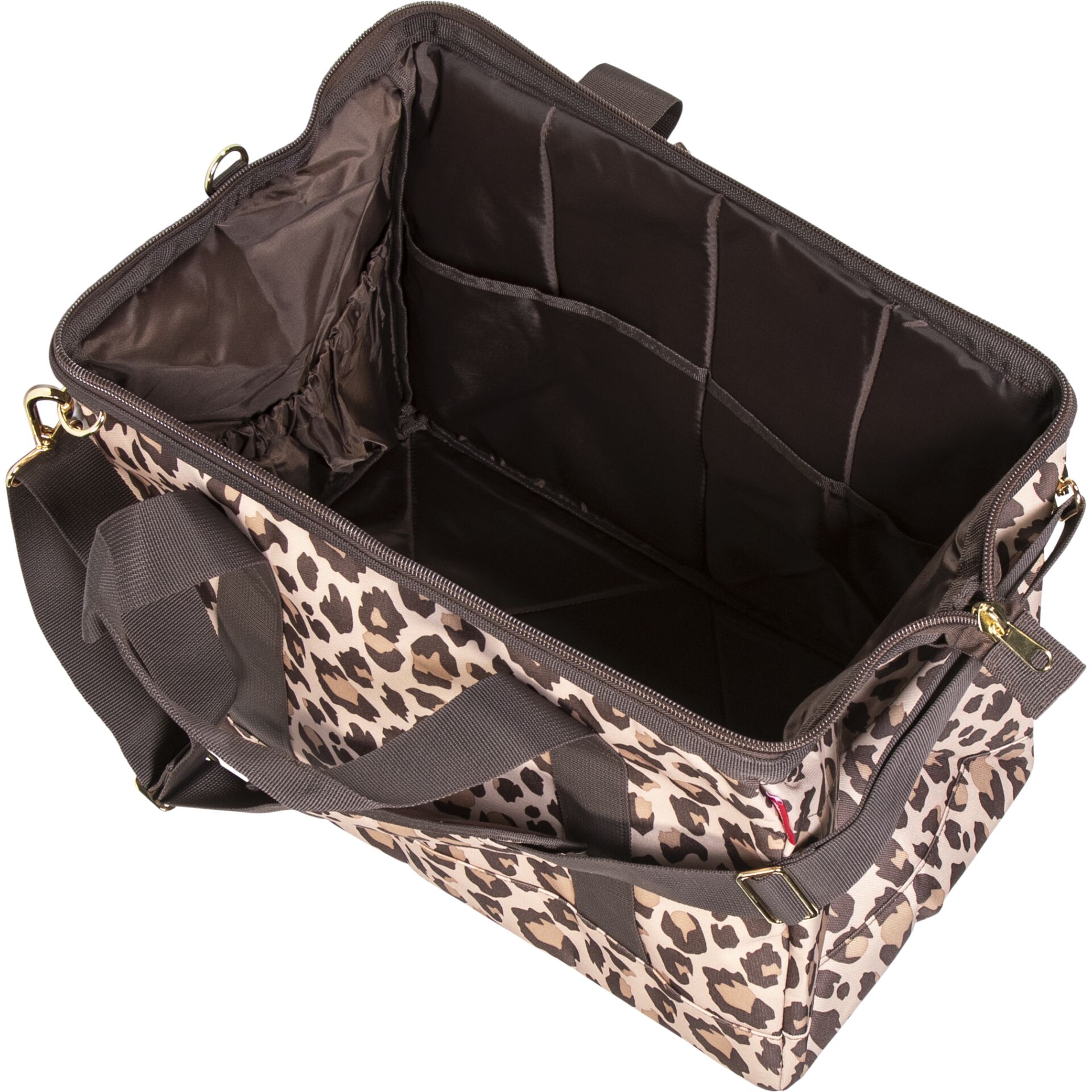 Tasche, Leopardmuster, Kühlendes Innenfutter, Schultergurt, Reisetasche