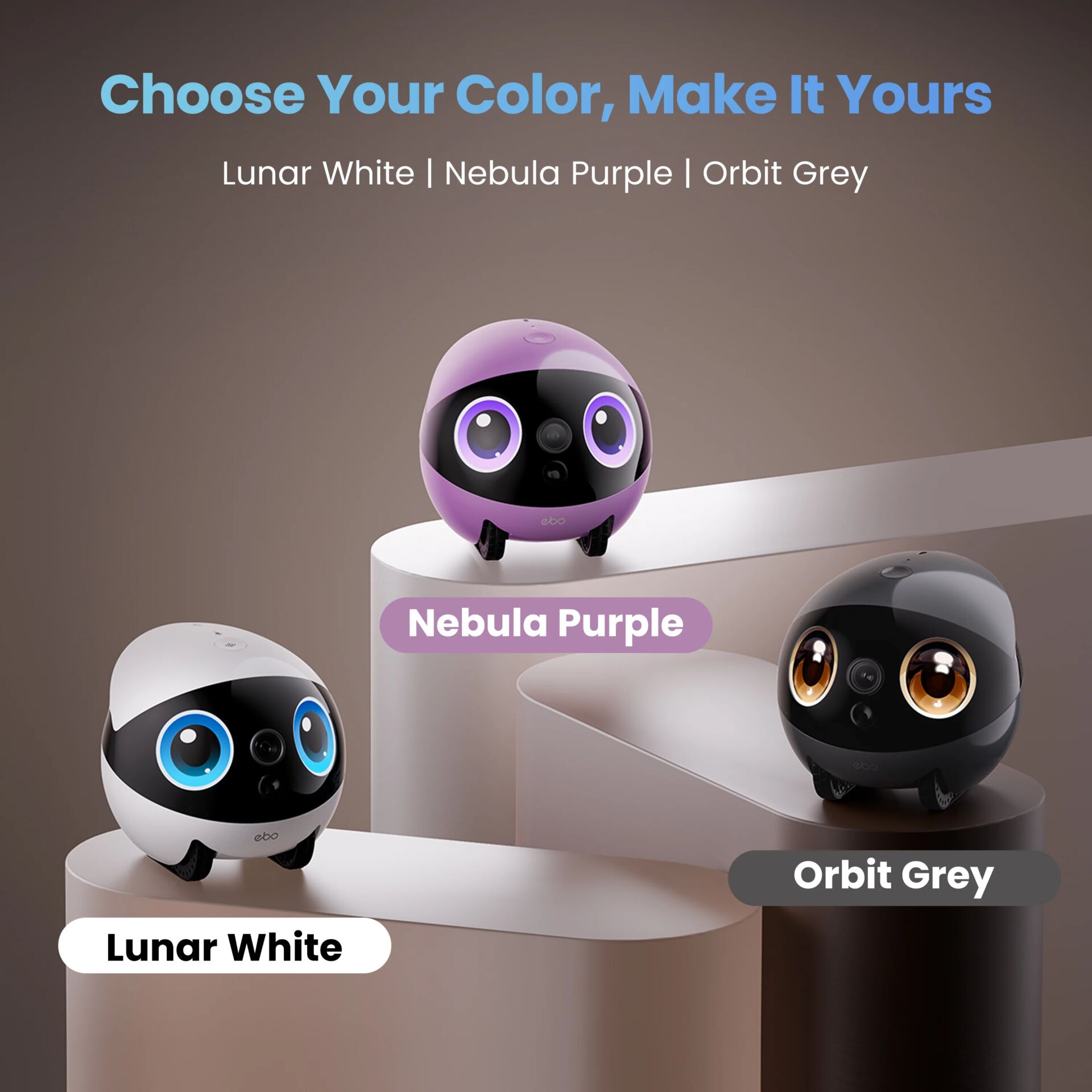 Spielzeugroboter, Robo-Spielzeug, Nebula Purple, Lunar White, Orbit Grey