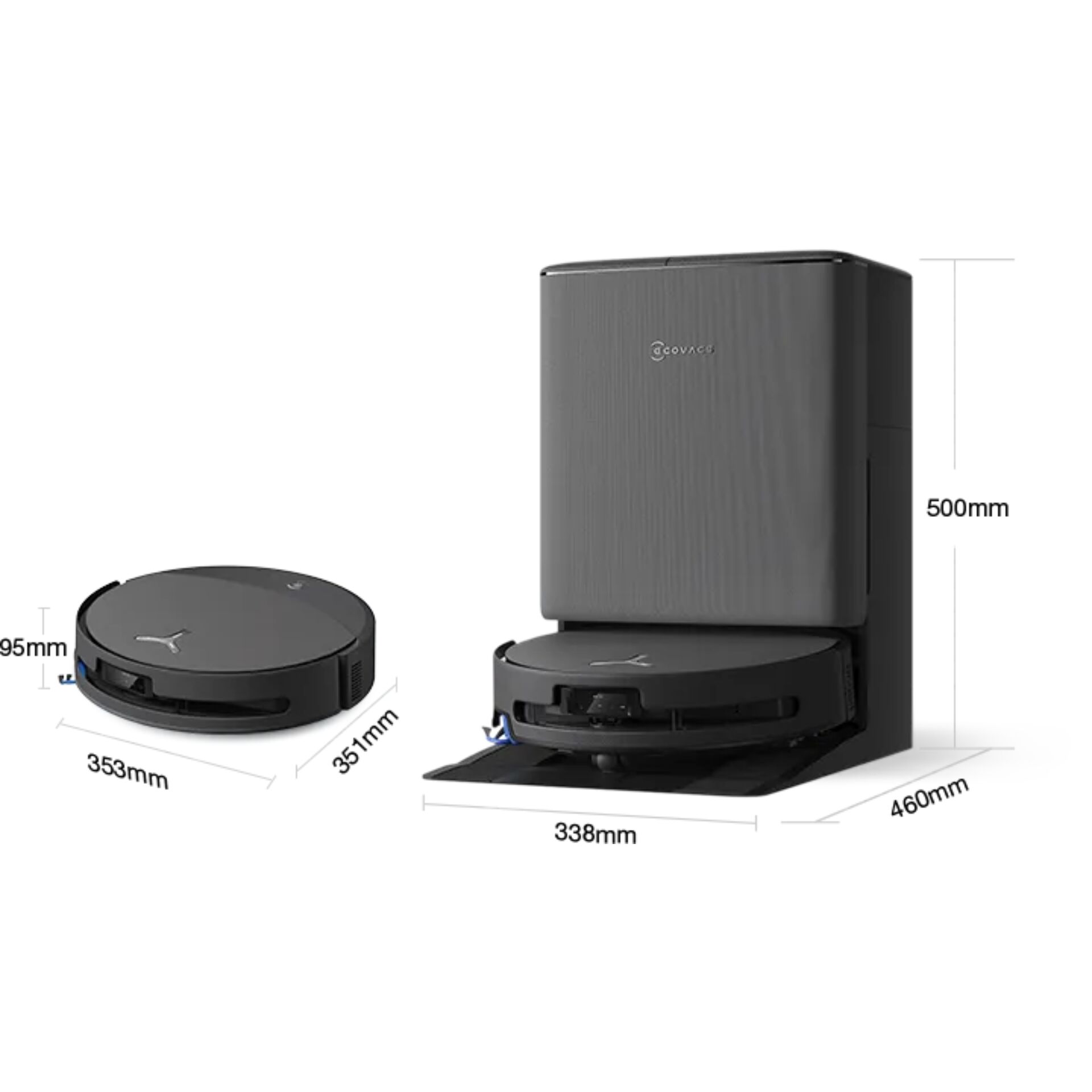 Robotersauger, Ladebasis, 360-Grad, rund, magnetisch