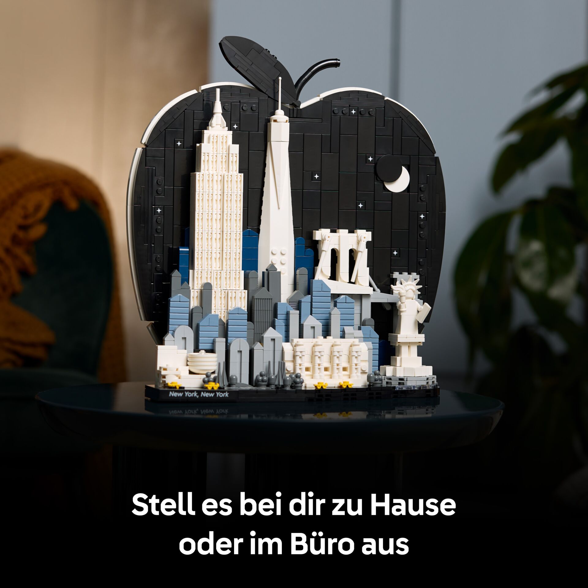 lego, modell, stadt, weiß, blau