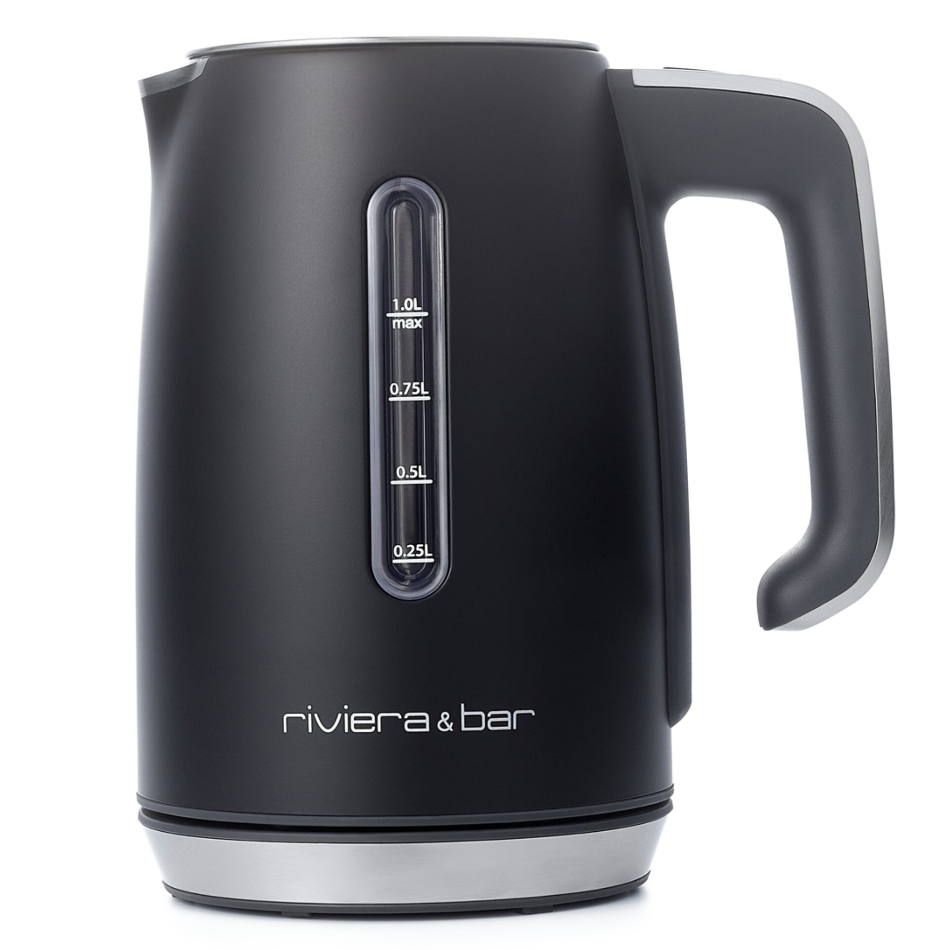 riviera&bar LILA Wasserkocher  Stainless Steel 1L Black