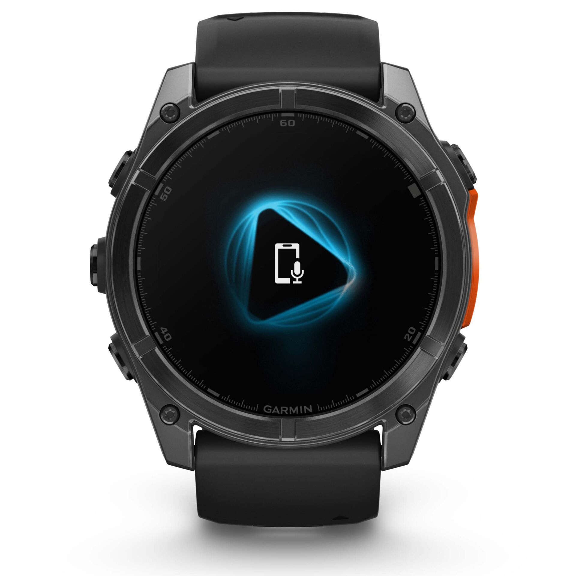 Smartwatch, Digitale Uhr, Touchscreen, Schwarzes Armband, Rundes/ovaler Bildschirm