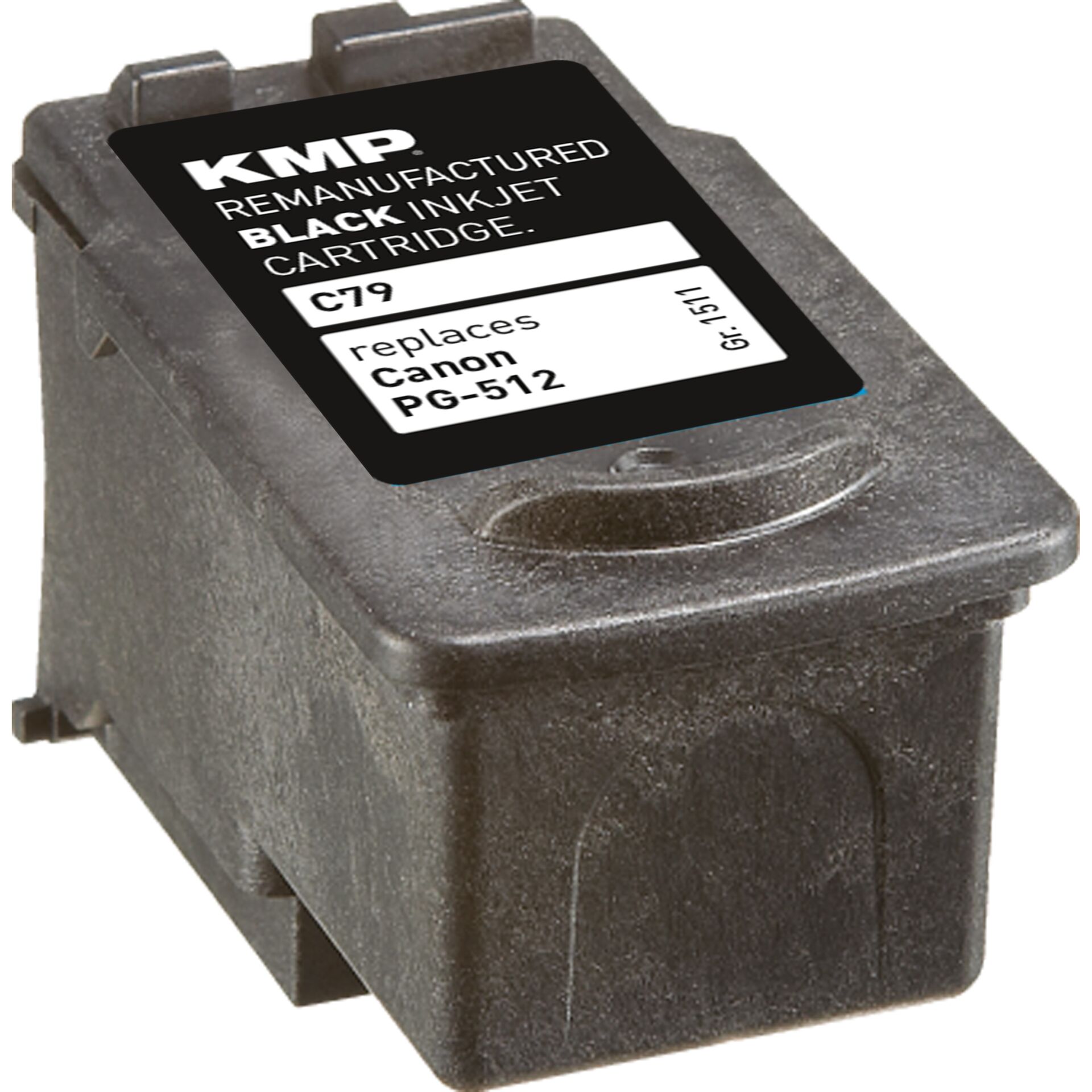 Adapter, Elektronik, Tintenpatrone, Pigmenttinten, Canon PG-512, Schwarz, Remanufactured