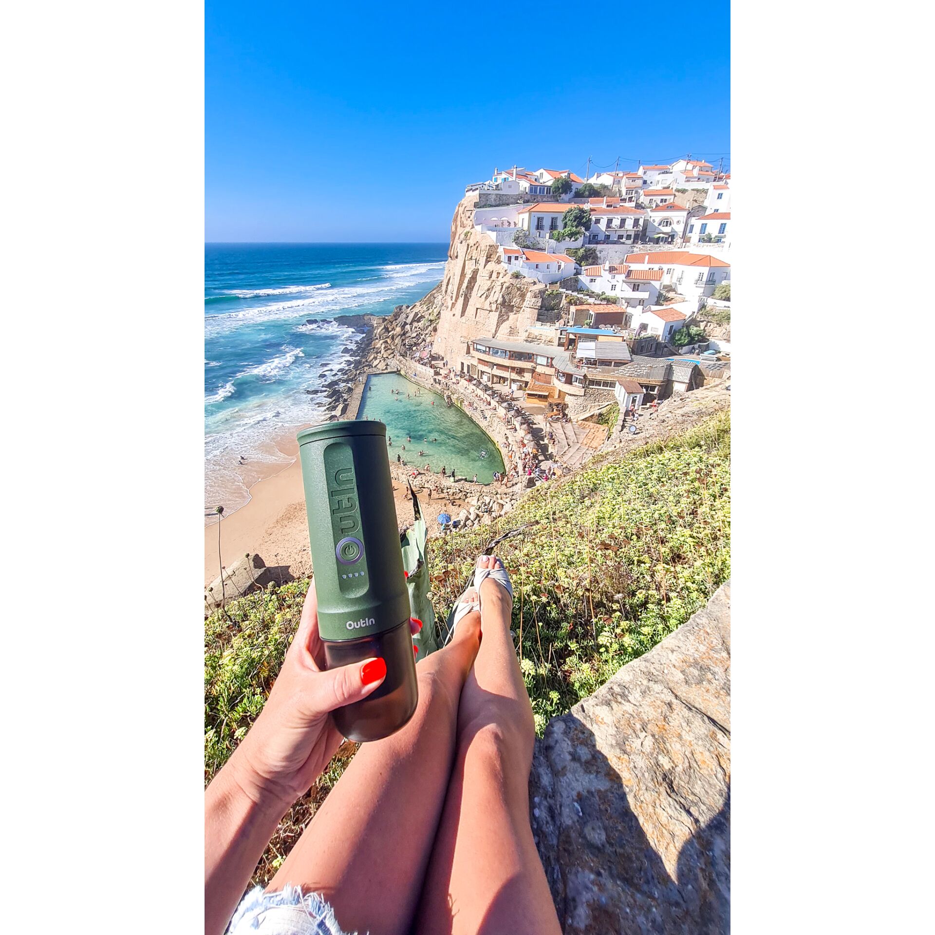 Photographie, Strand, Wasser, Person, Selfie