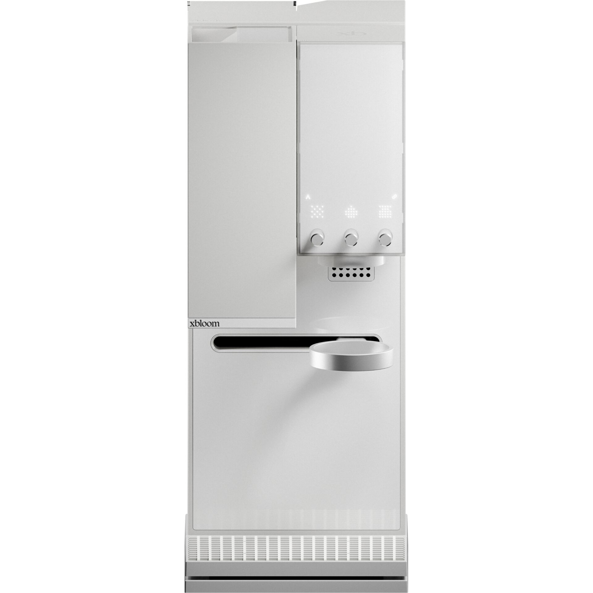 Kaffeemaschine, Laborgerät, weiße Front, Wasserbehälter, Drehknöpfe