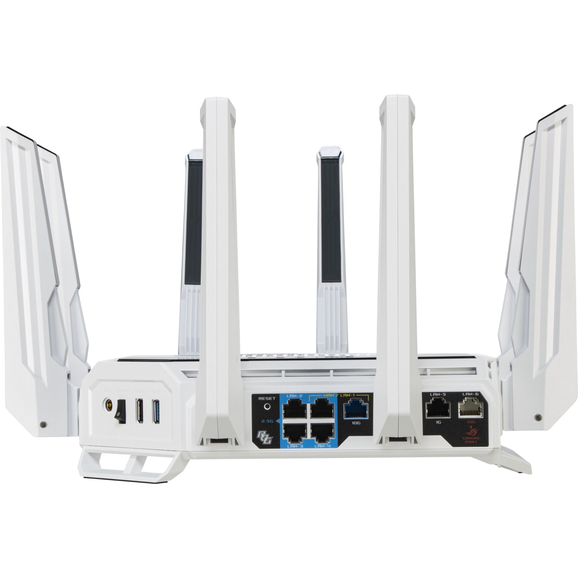 WiFi-Router, Router, Quad-antenne, LAN-Ports, White