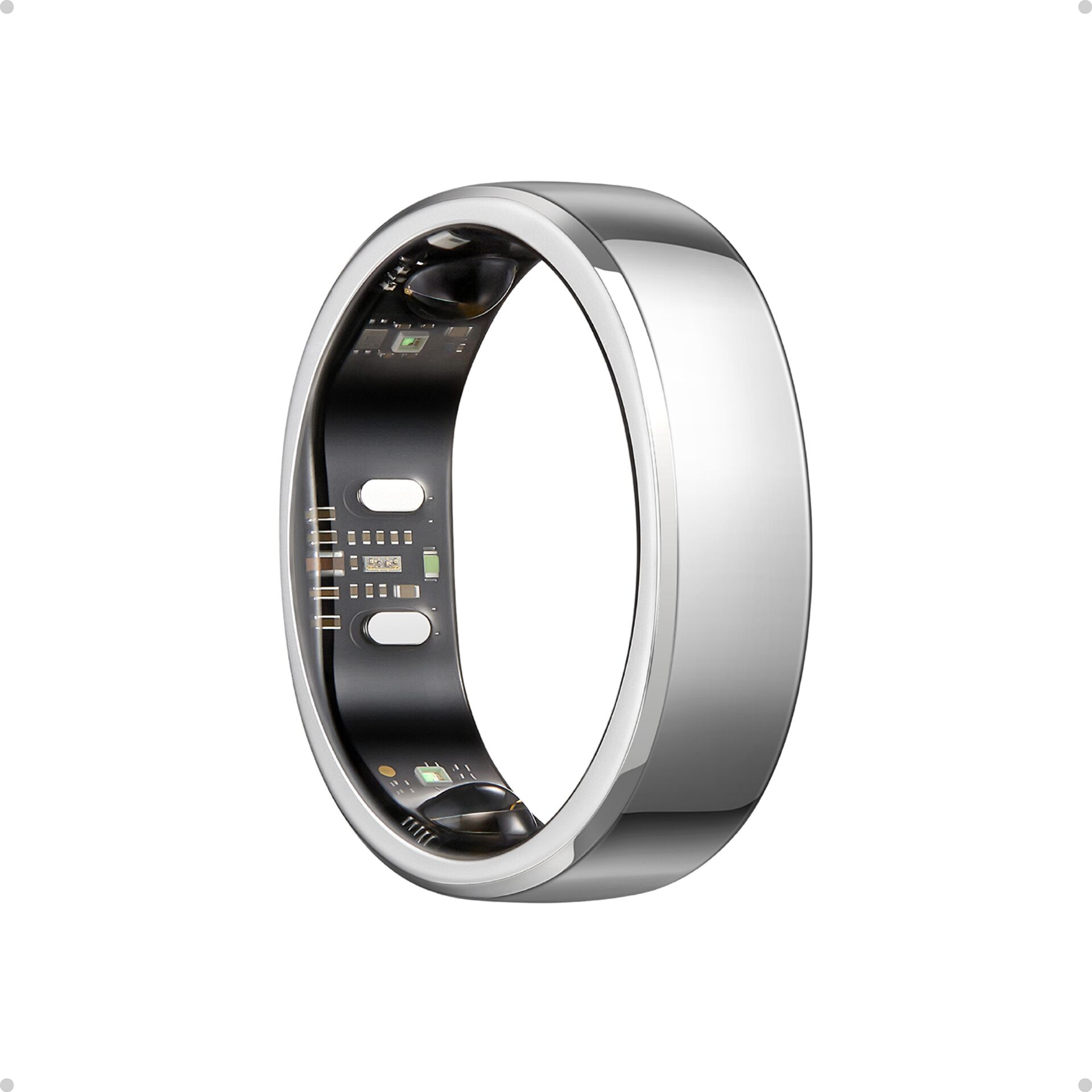 Smartwatch Band, Metallring, Silber farben, Innere Schaltung, Gadget-Zubehör