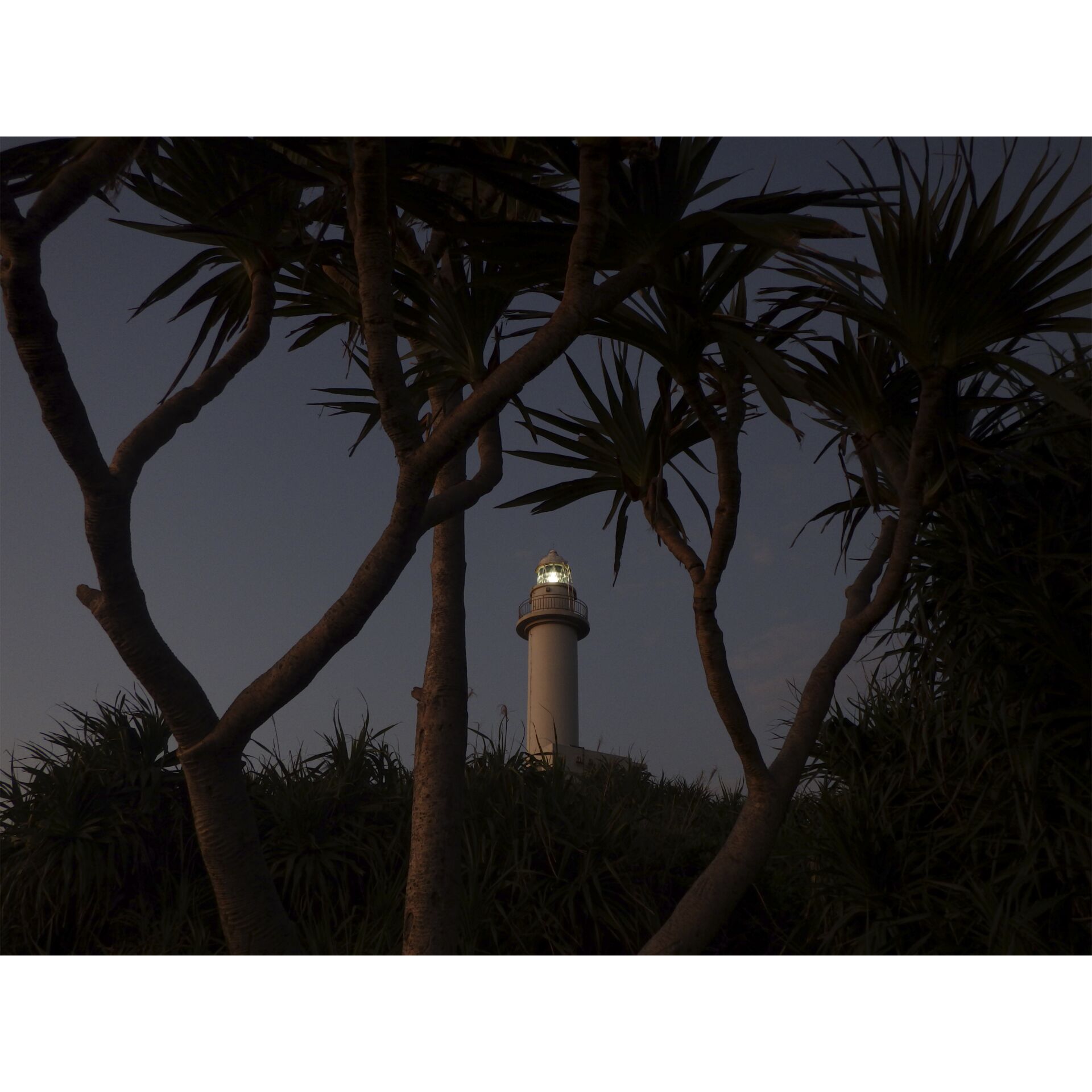 Leuchtturm, Lichtsignal, Strandwald, Nachtaufnahme, Frühstück?
