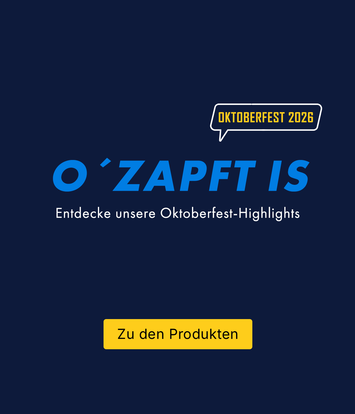 oktooberfest, poster, werbung, blau, grafik