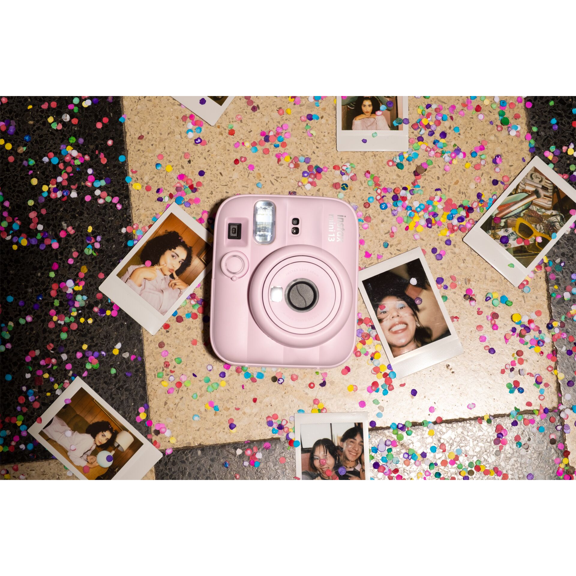 pinket Instantkamera, Polaroid-Stil, Konfetti, Fotografie-Gadget, Kompaktkamera