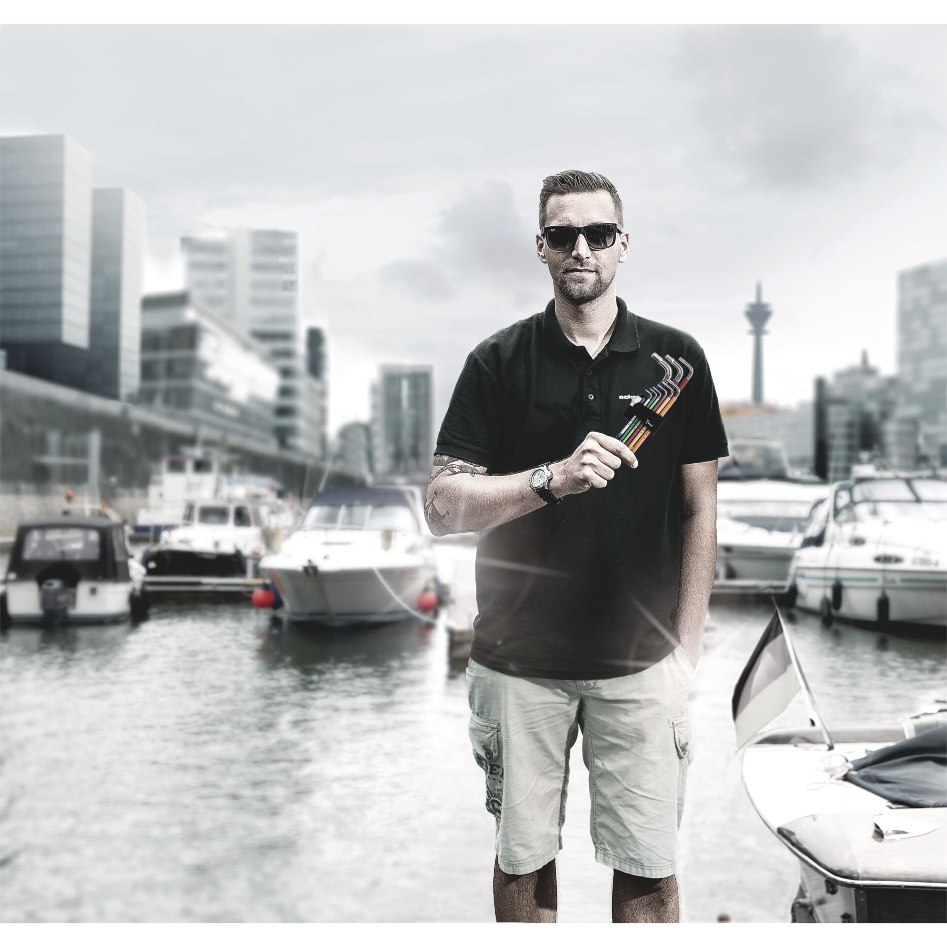 Uferpromenade, Person, Photographie, Portrait, Mann