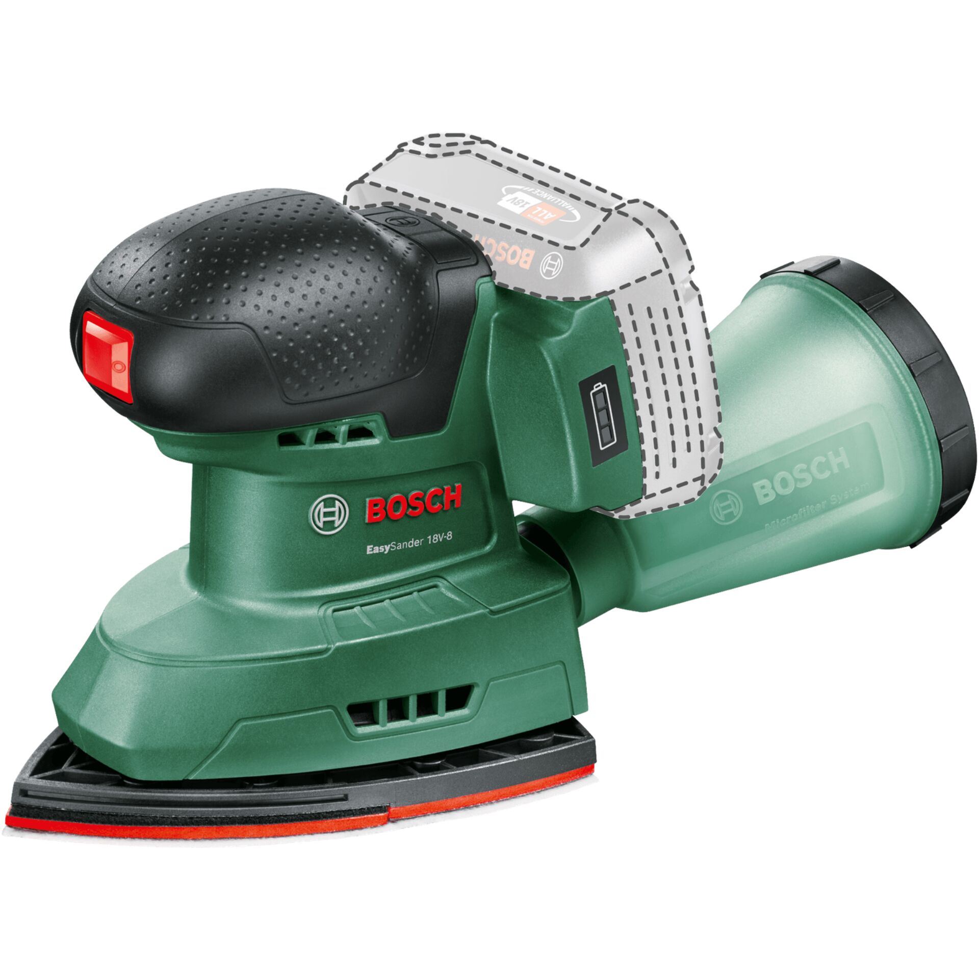 Bosch EasySander 18V-8  Akku-Multischleifer