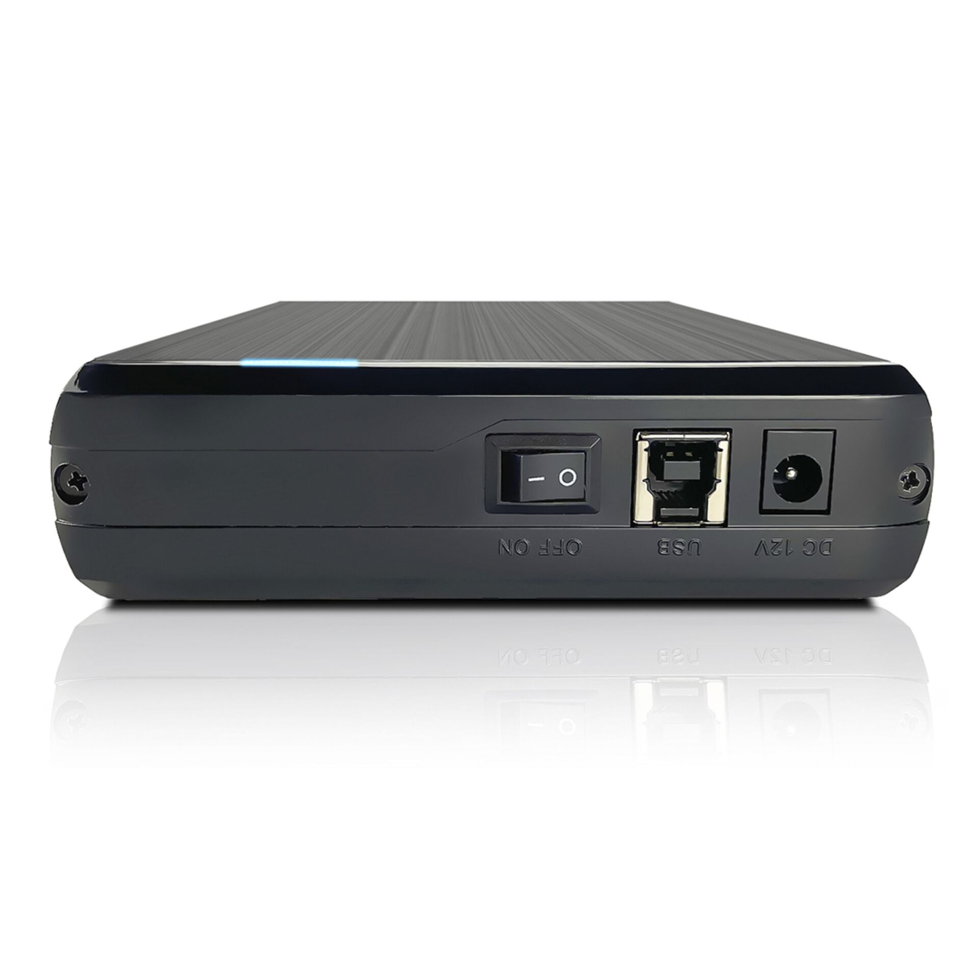 Netzwerk-Switch, US-Buchse, DC-In, Kippschalter, RJ-45 Port