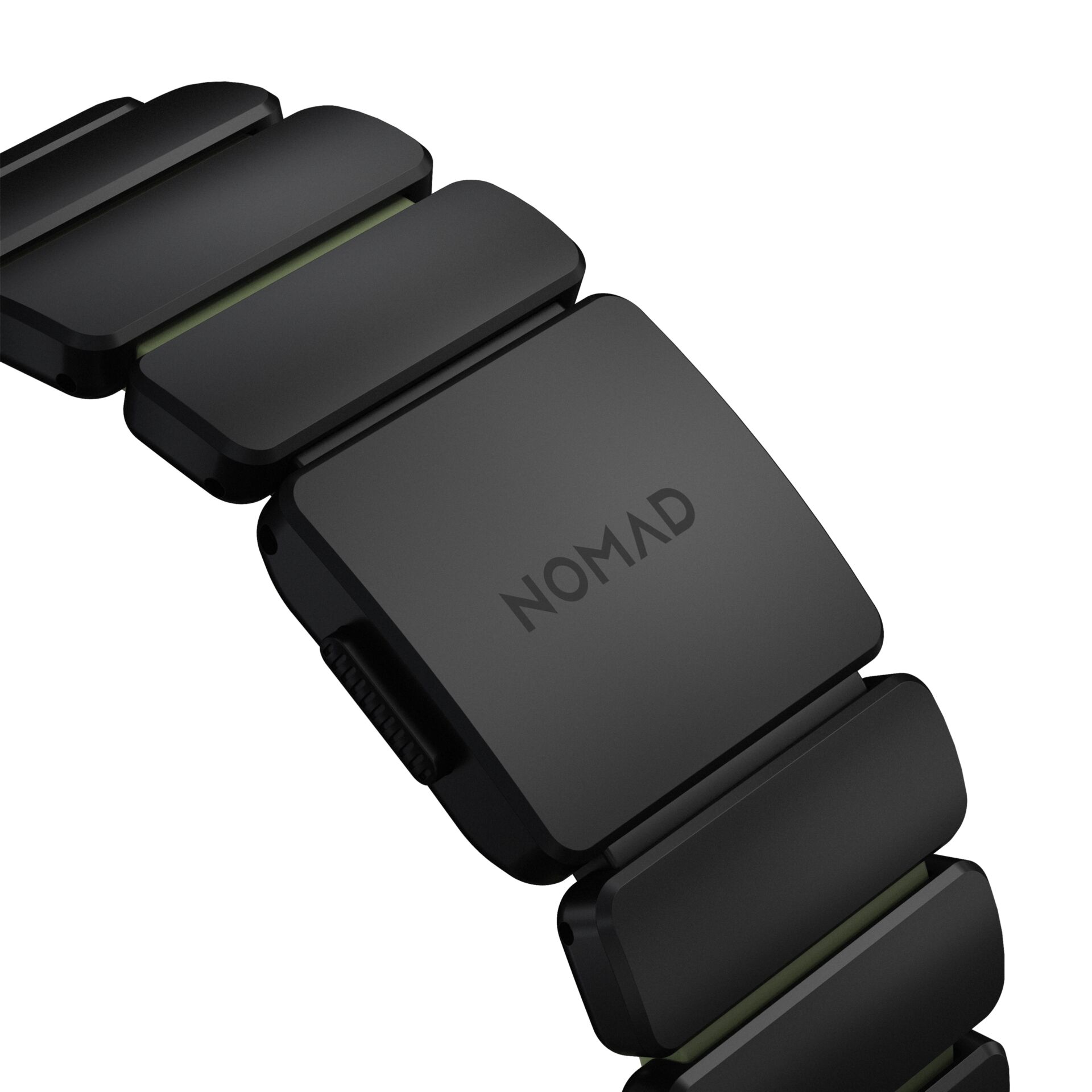uhr, armband, metall, schwarz, NOMAD