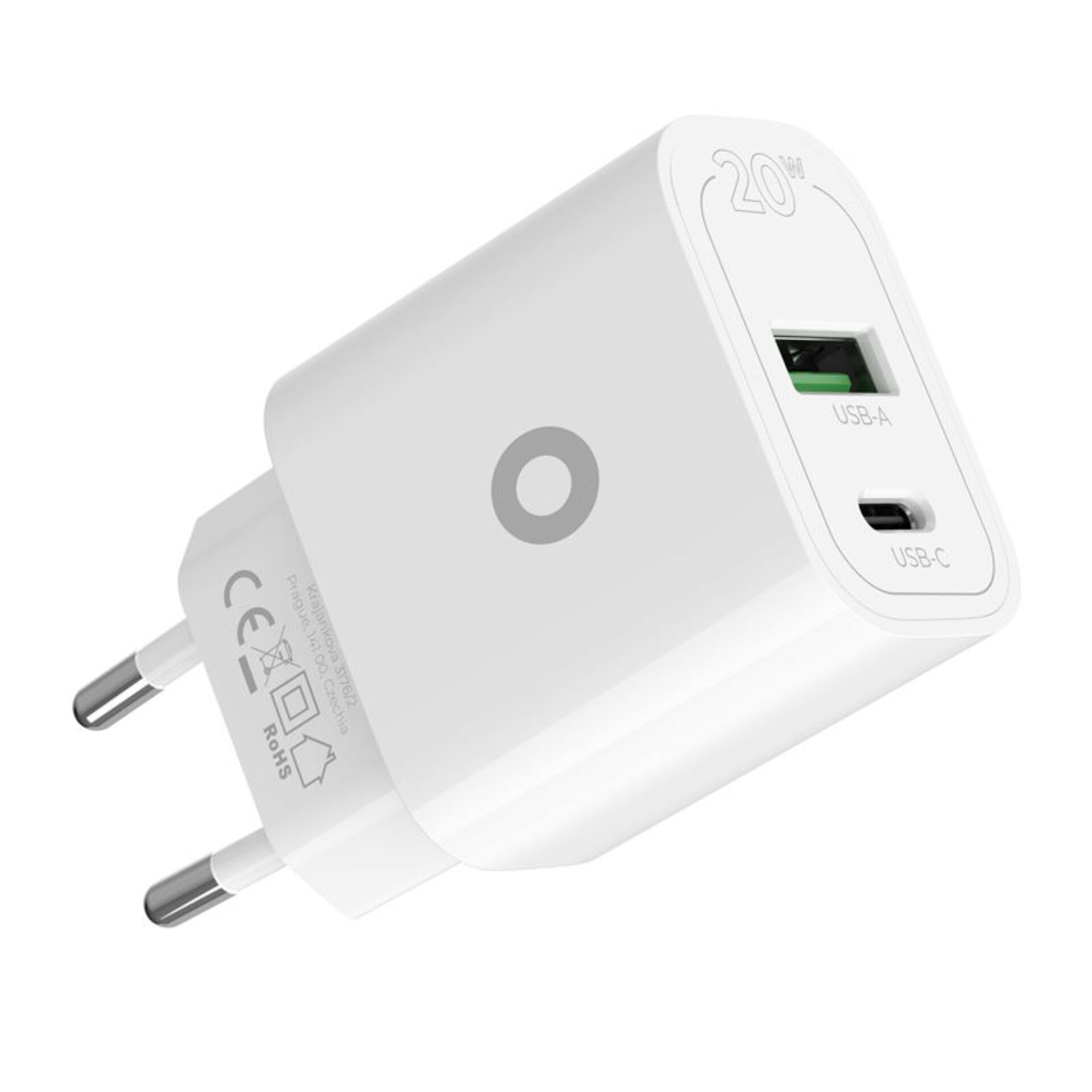 Ladegerät, USB-A, USB-C, 20W, Wandadapter