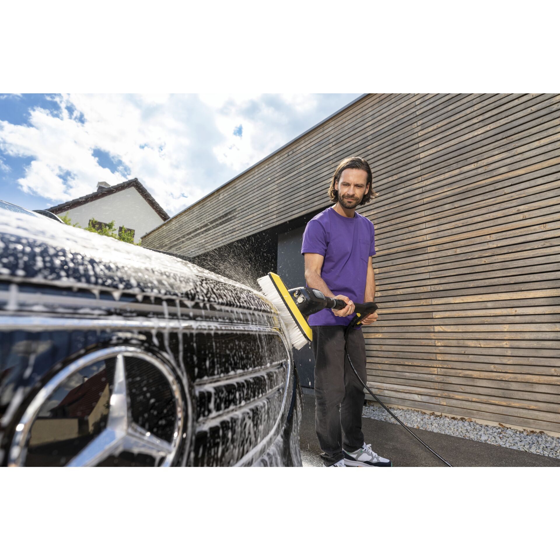 Autowaschanlage, Schuh, Erwachsener, Mann, Person