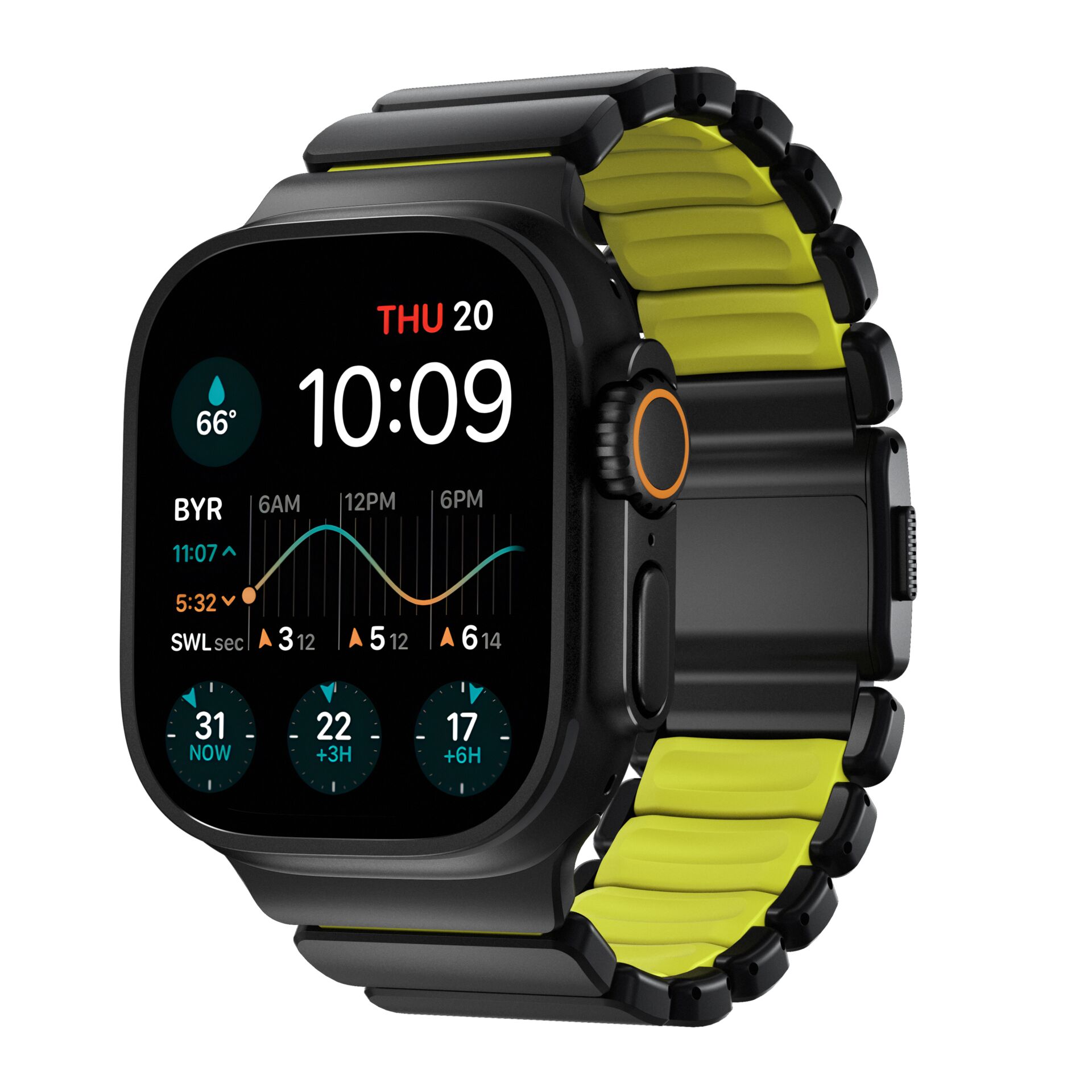 Nomad Stratos Band Titanium  Black 49mm Volt
