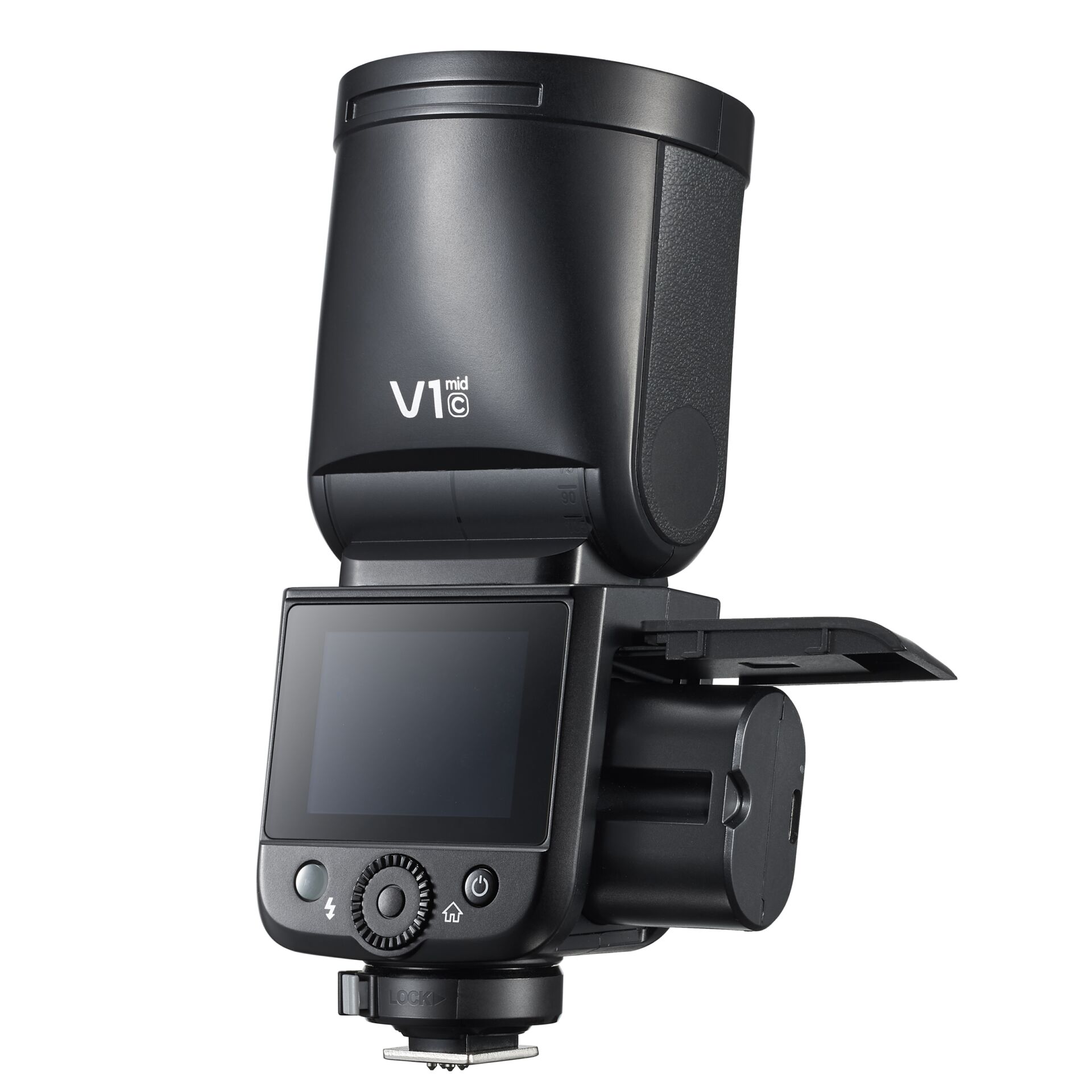 Blitzgerät, Aufsteckblitz, V1 mid C, Blitzkopf, Display
