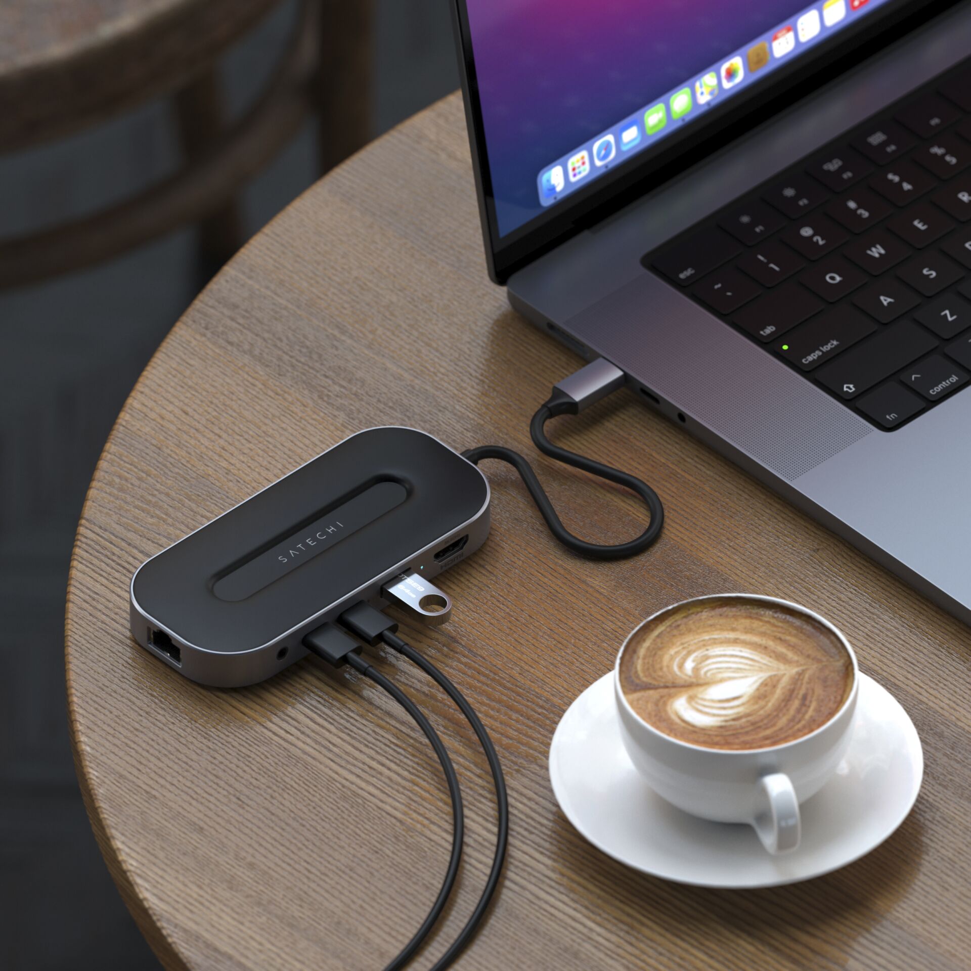 Laptop, Tabelle, Kaffeetasse, Tischplatte, Tasse