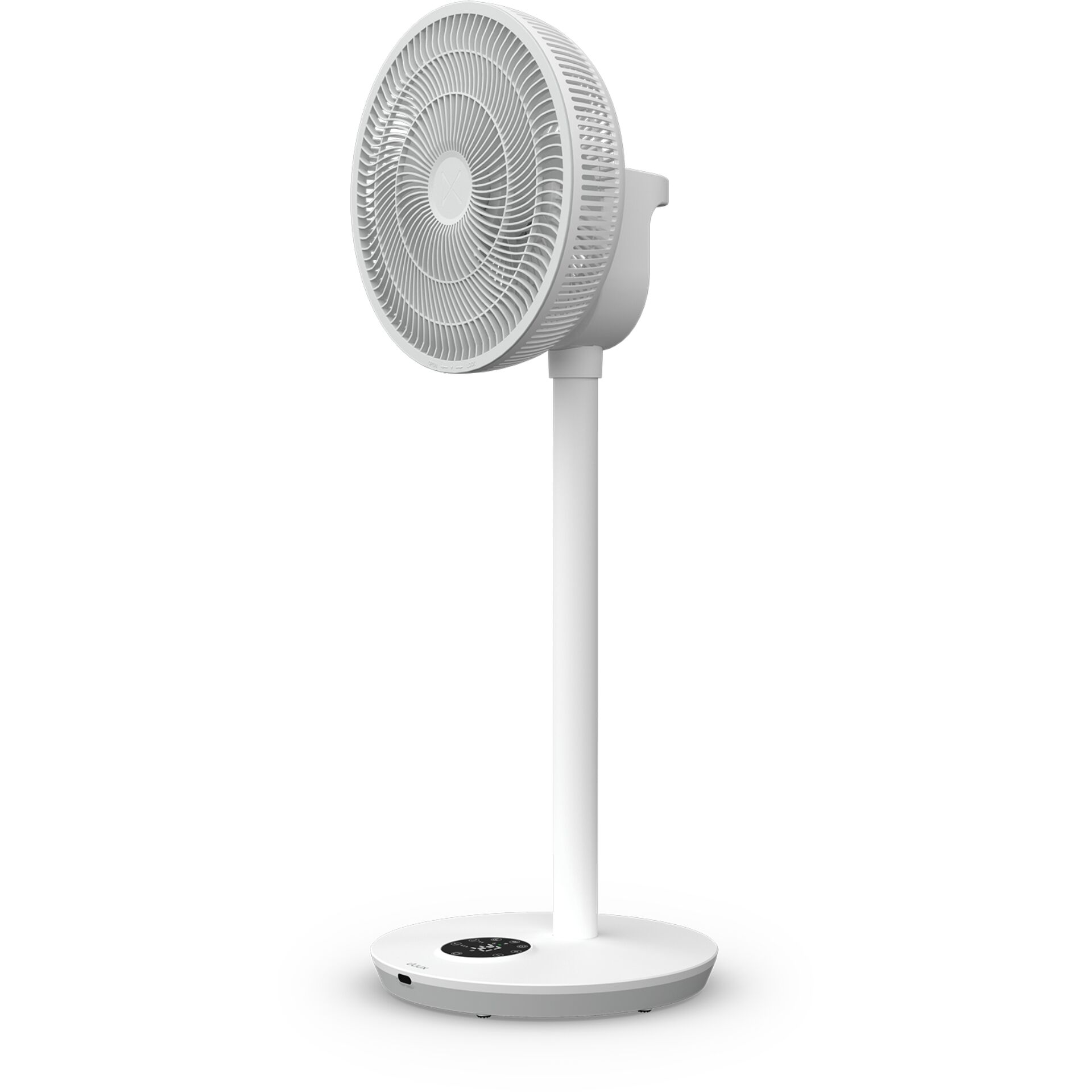 Ventilator, Standventilator, Weiß, Rundgitter, Hoher Stand