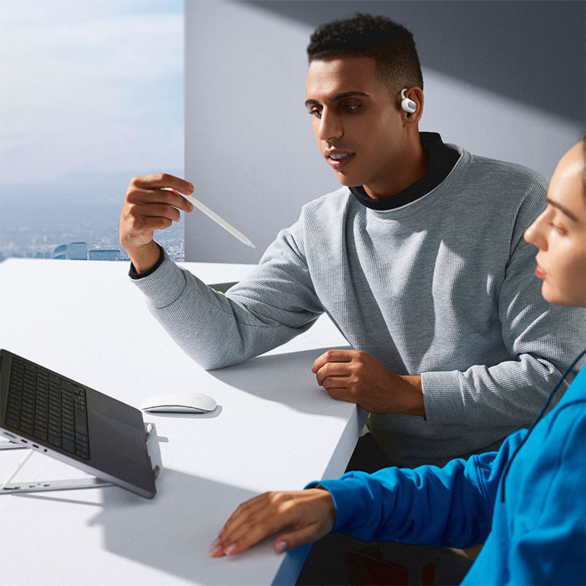 Kopf, Person, Gesicht, Ohrhörer, Mann