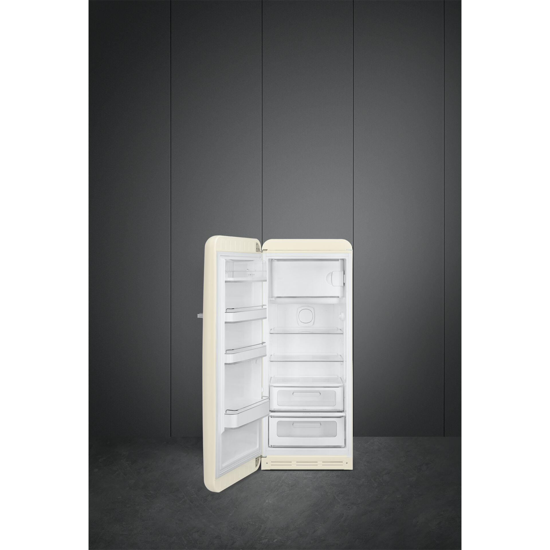 Kühlschrank, Einbaukühlschrank, Beige Kühlschrank, Kühlfach, Schubladen