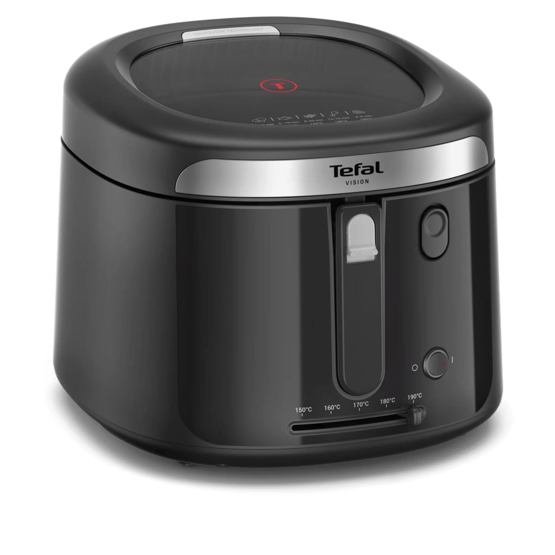 Fritteuse, elektrische Fritteuse, schwarz, Tefal Vision, Timer-Wahlschalter
