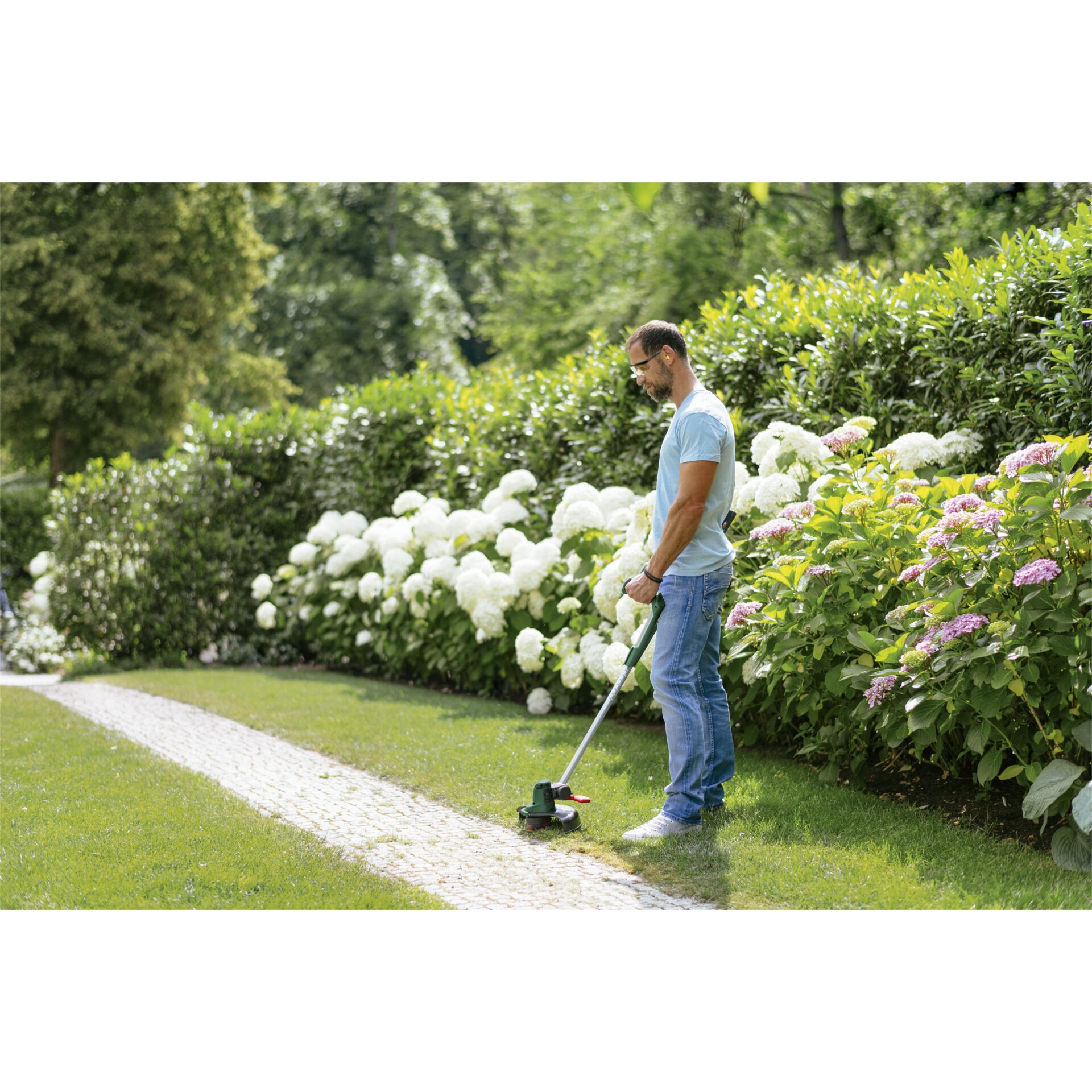 Gras, Rasen, Gerät, Mann, Person