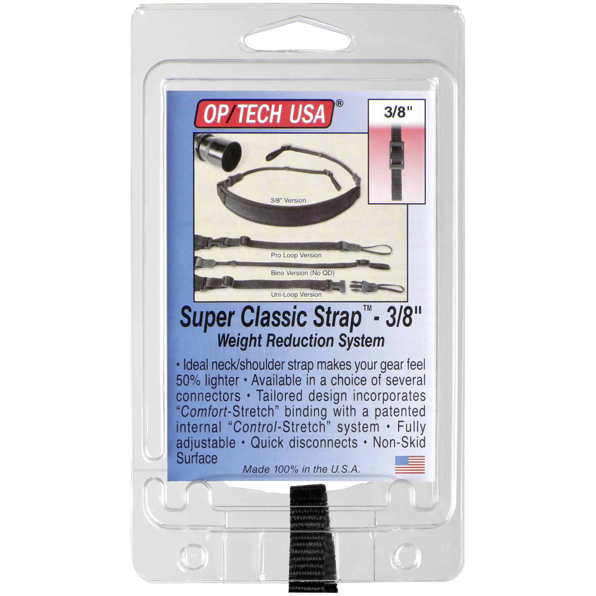 OP TECH Strap System  Super Classic-Strap 3/8"