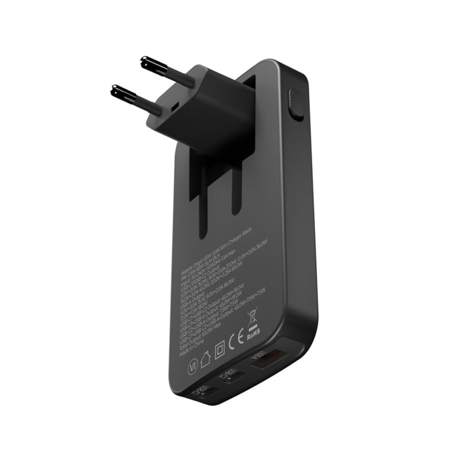 reiseladegerät, wandladegerät, usb-c, dual-port, plug-adapter