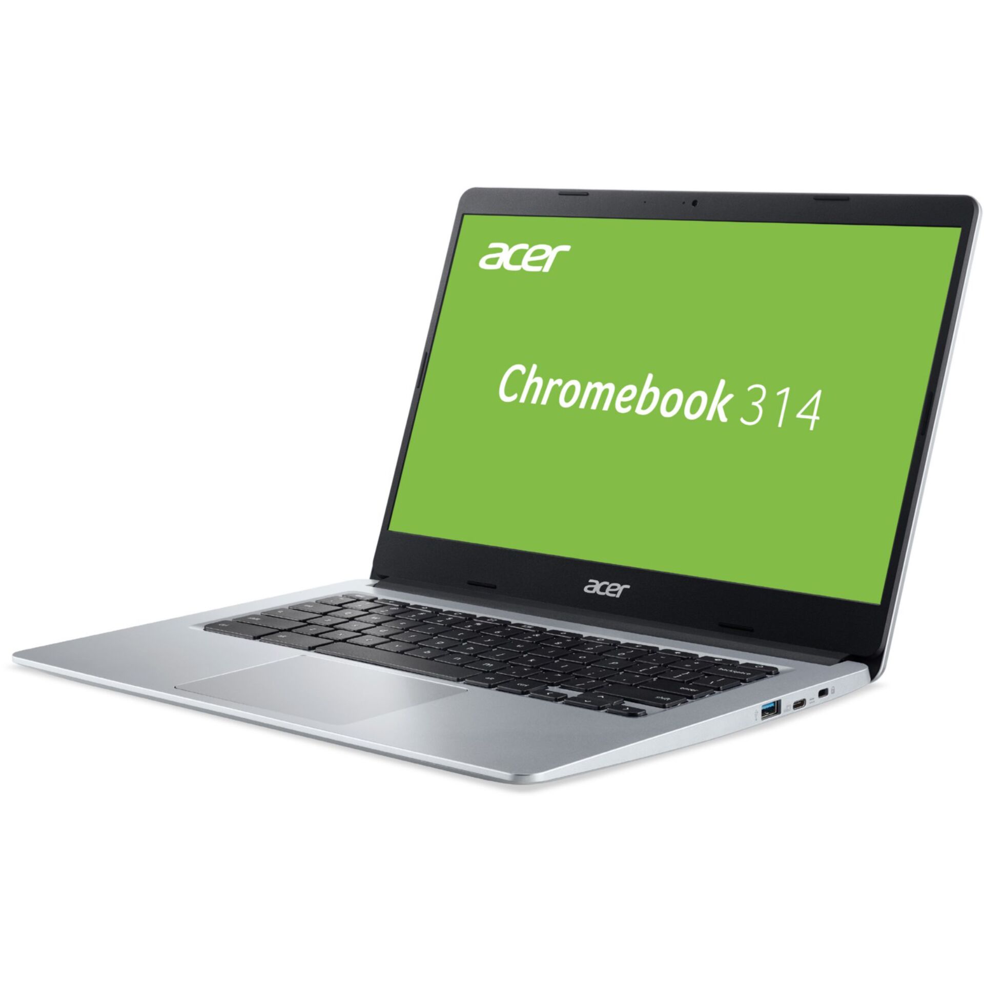Chromebook, Laptop, Acer, Silber, Tastatur