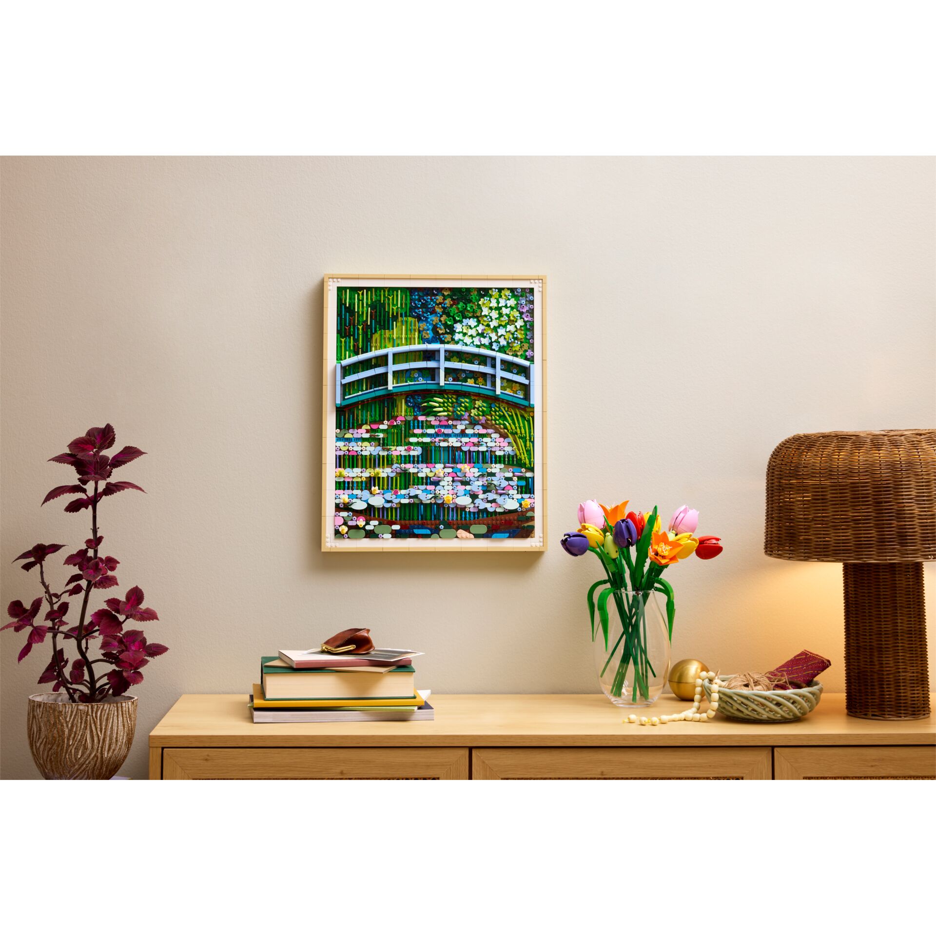 Bild, Beleuchtung, Blumen, Dekoration, Bilderrahmen