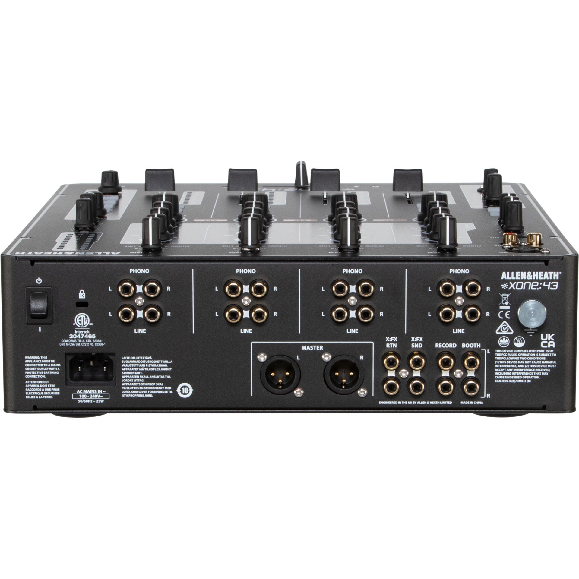 DJ-Mixer, 8-Kanal, Multikanal, Phono-Eingänge, Xone 43