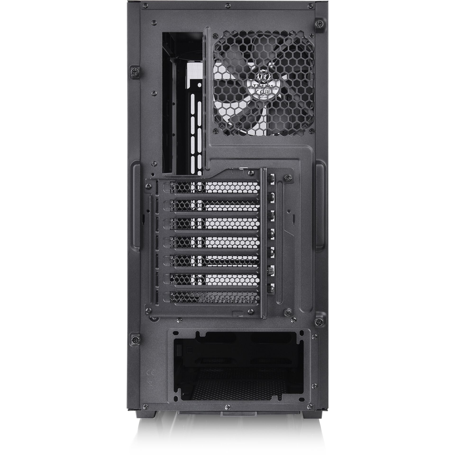 Gehäuse, PC-Gehäuse, Lüfter, Rückseite, PCIe-Slots