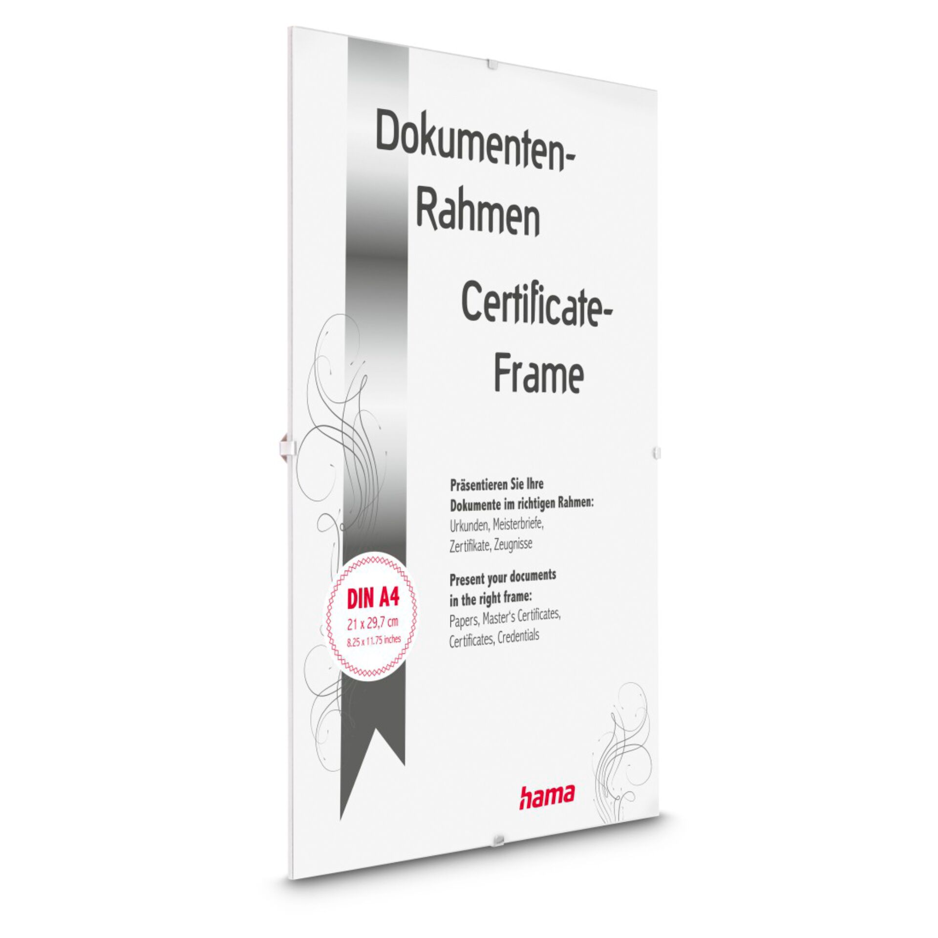 Dokumentenrahmen, Rahmen, Certificate-Frame, DIN A4, Hama