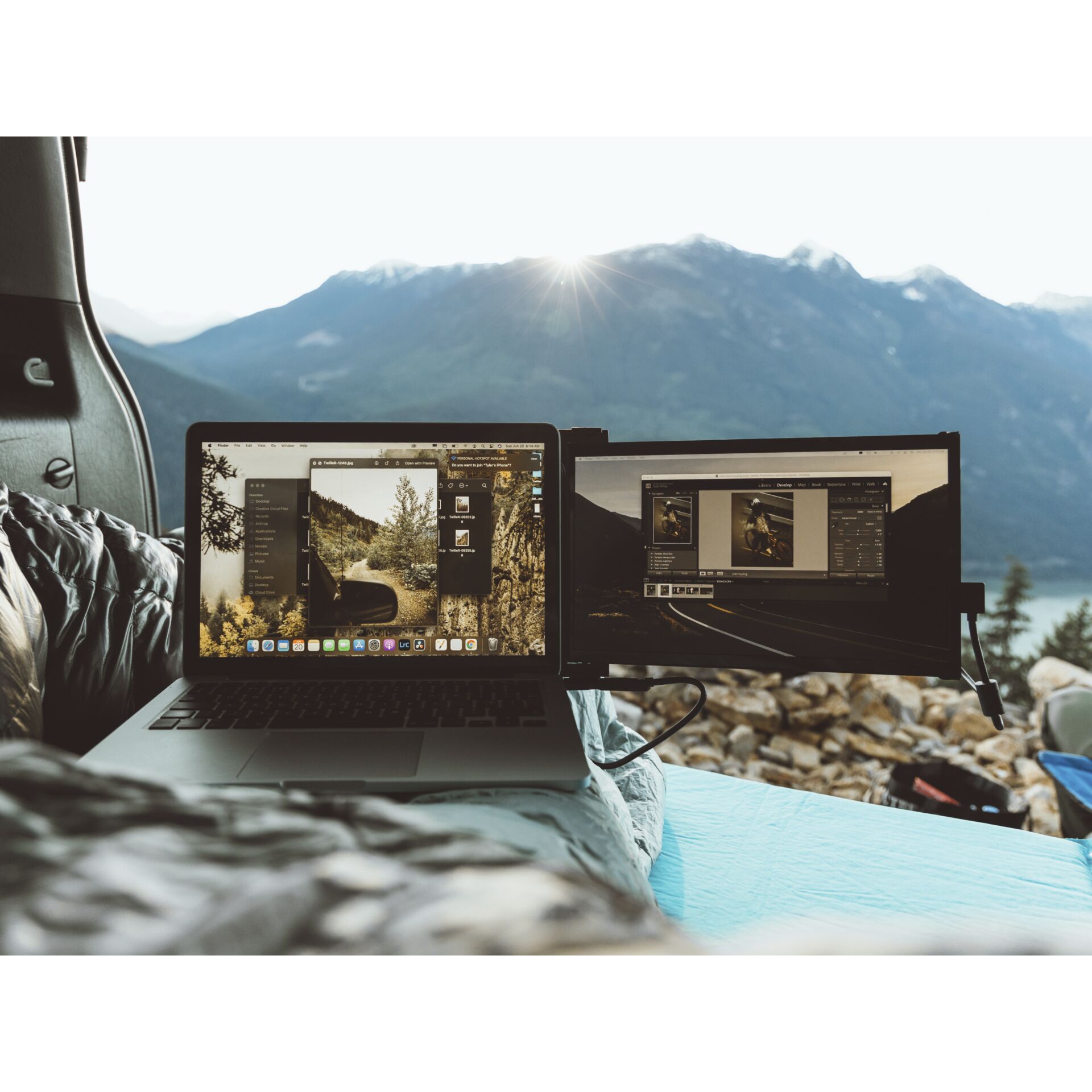 Innenarchitektur, Laptop, PC, Bildschirm, Überwachen