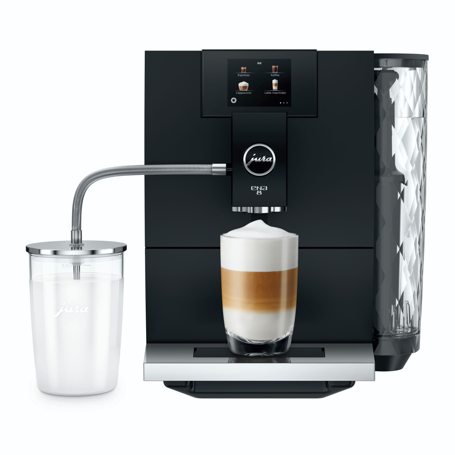 Kaffeemaschine, Kaffeezubereitung, Milchschaum, Espressomaschine, Glasbehälter