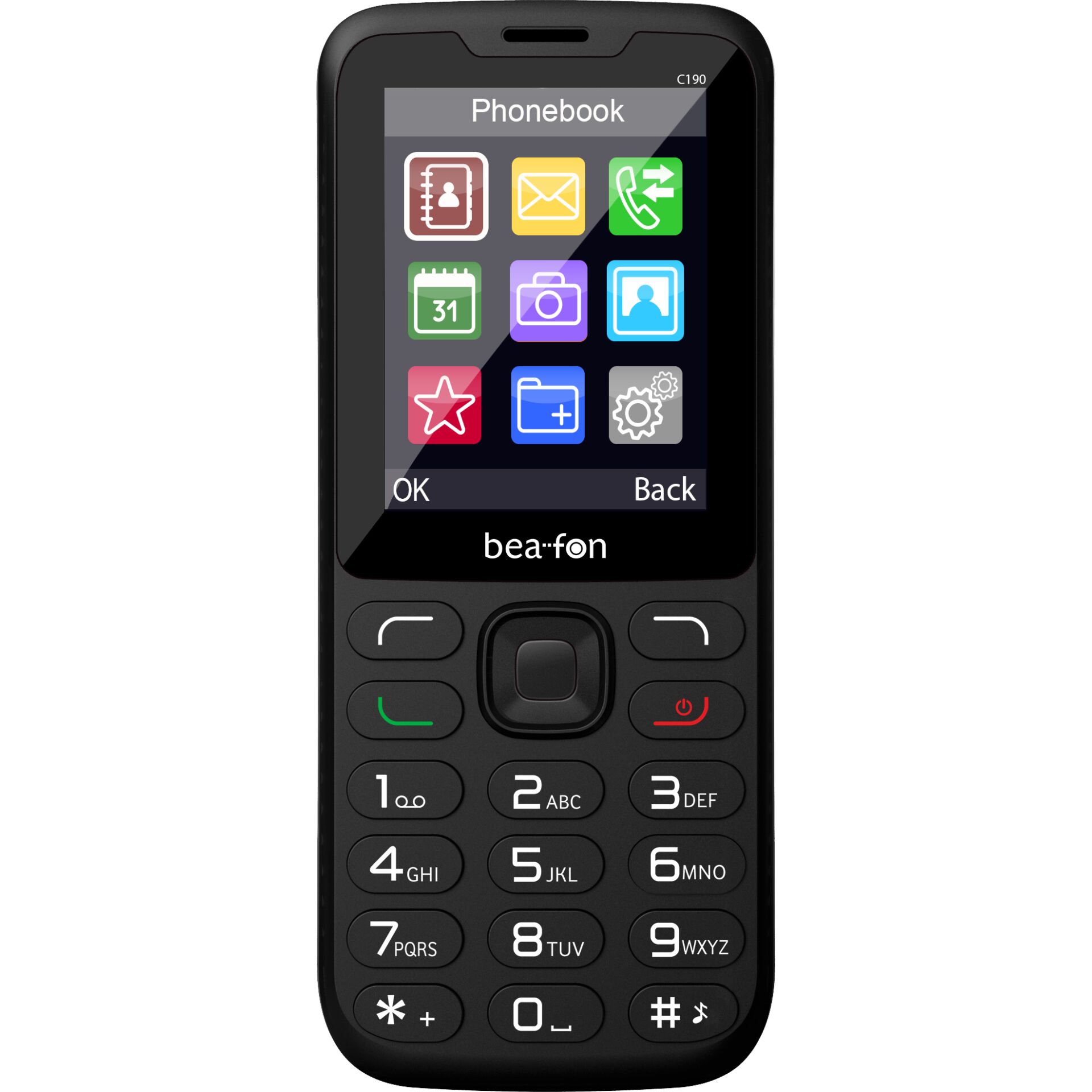 Farbig Icons, Touchscreen, Bea-fon, Tastenhandy, Feature Phone