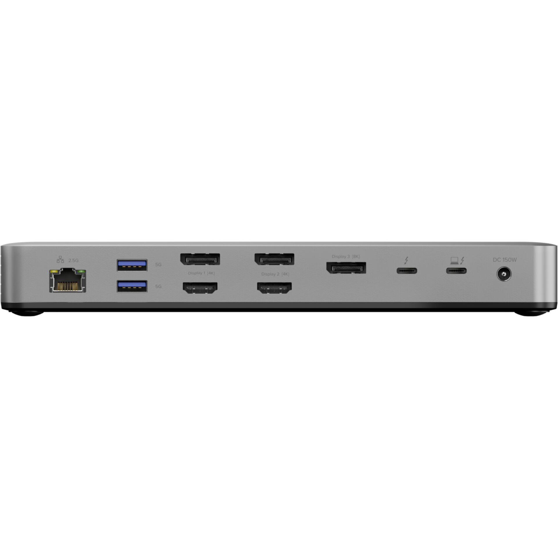Dockingstation, USB-Anschlüsse, HDMI/Display-Anschlüsse, Ethernet, Stromanschluss