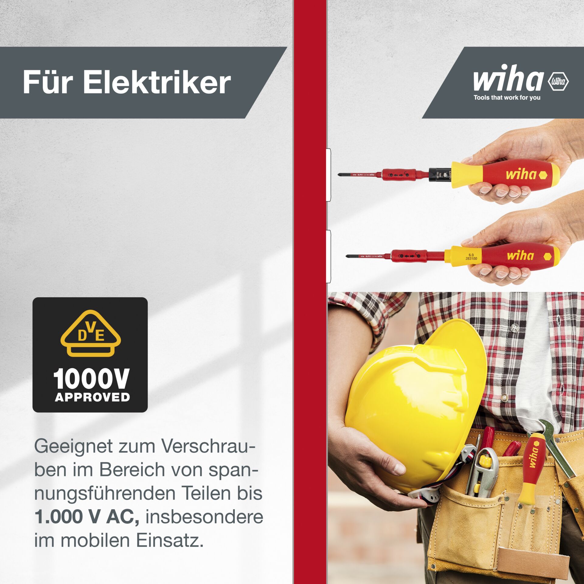 Schutzhelm, Helm, Schraubenzieher, Werbung, Plakat