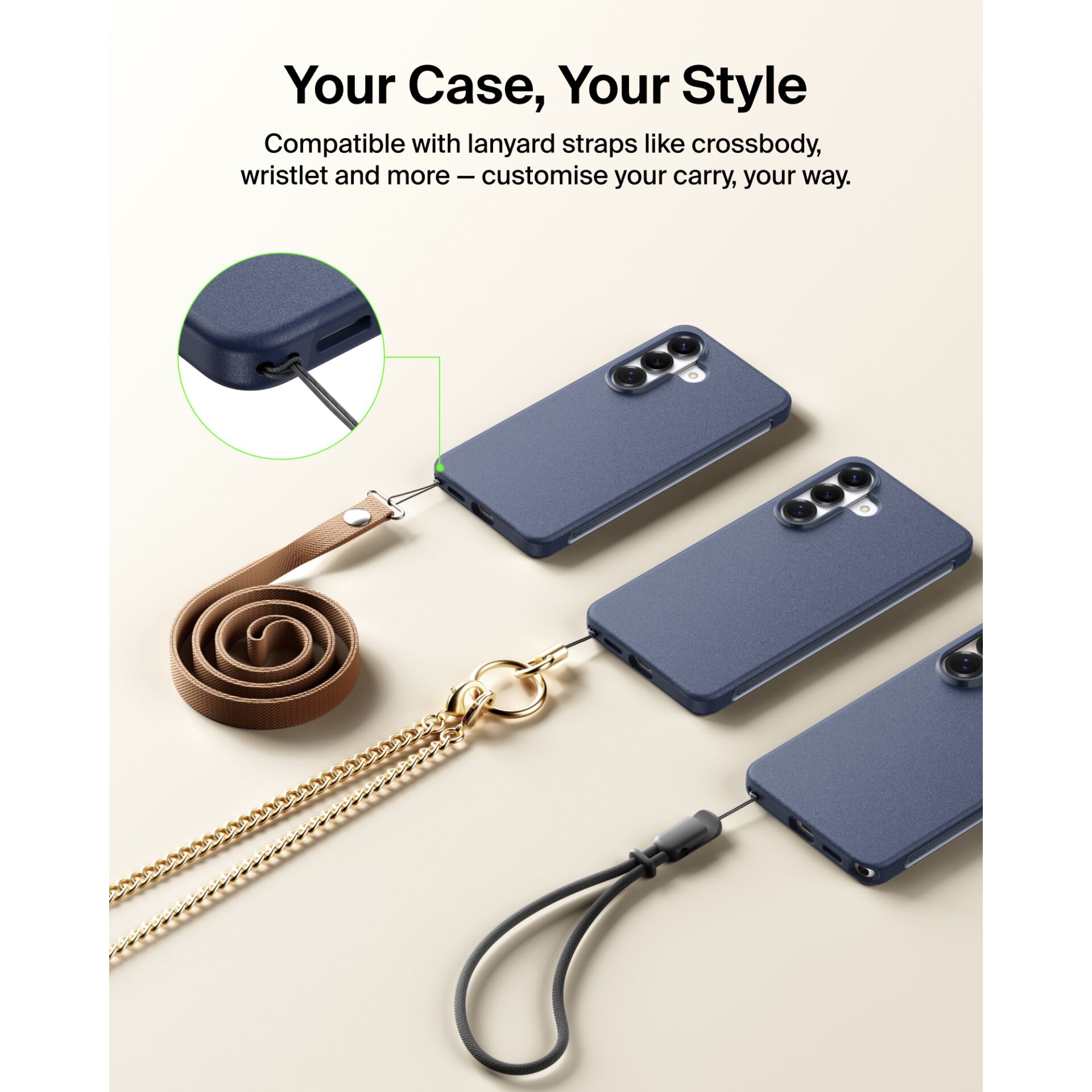 phone case, lanyard, strap, accessory, blue