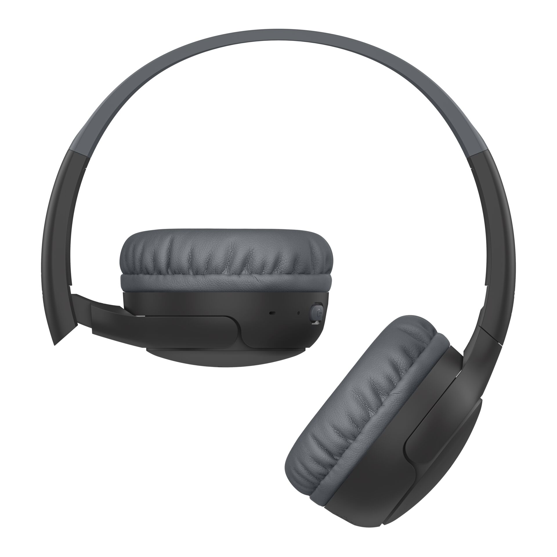 Kopfhörer, Over-Ear, Grau, Bezug Leder, Ohrpolster aus Leder