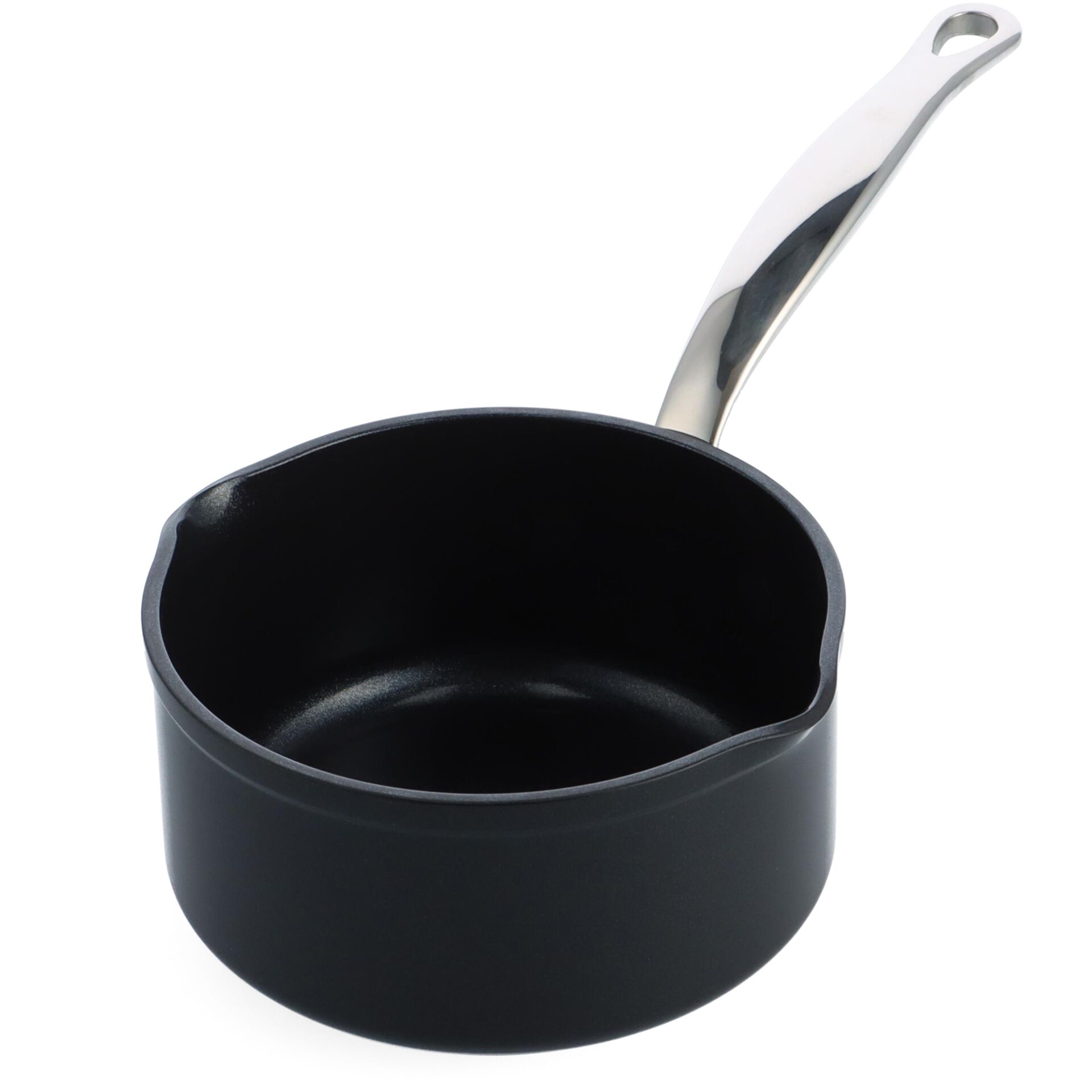 GreenPan Barcelona Pro  Stielkasserolle 16cm Schwarz