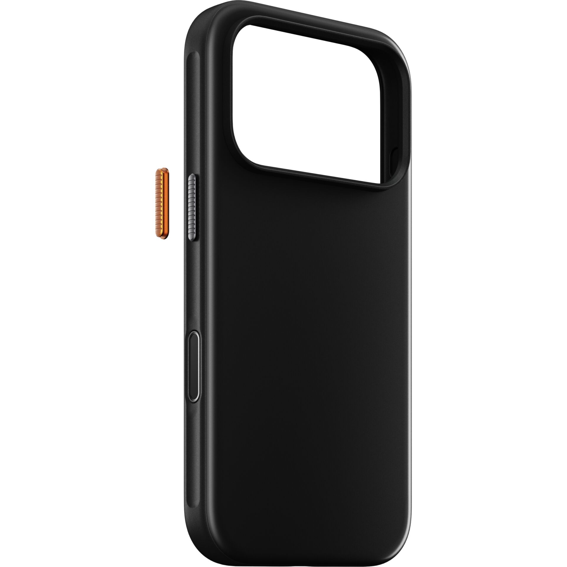 iPhone-Hülle, schwarze Hülle, Silicone-Hülle, Kameralochung, Seitentaste