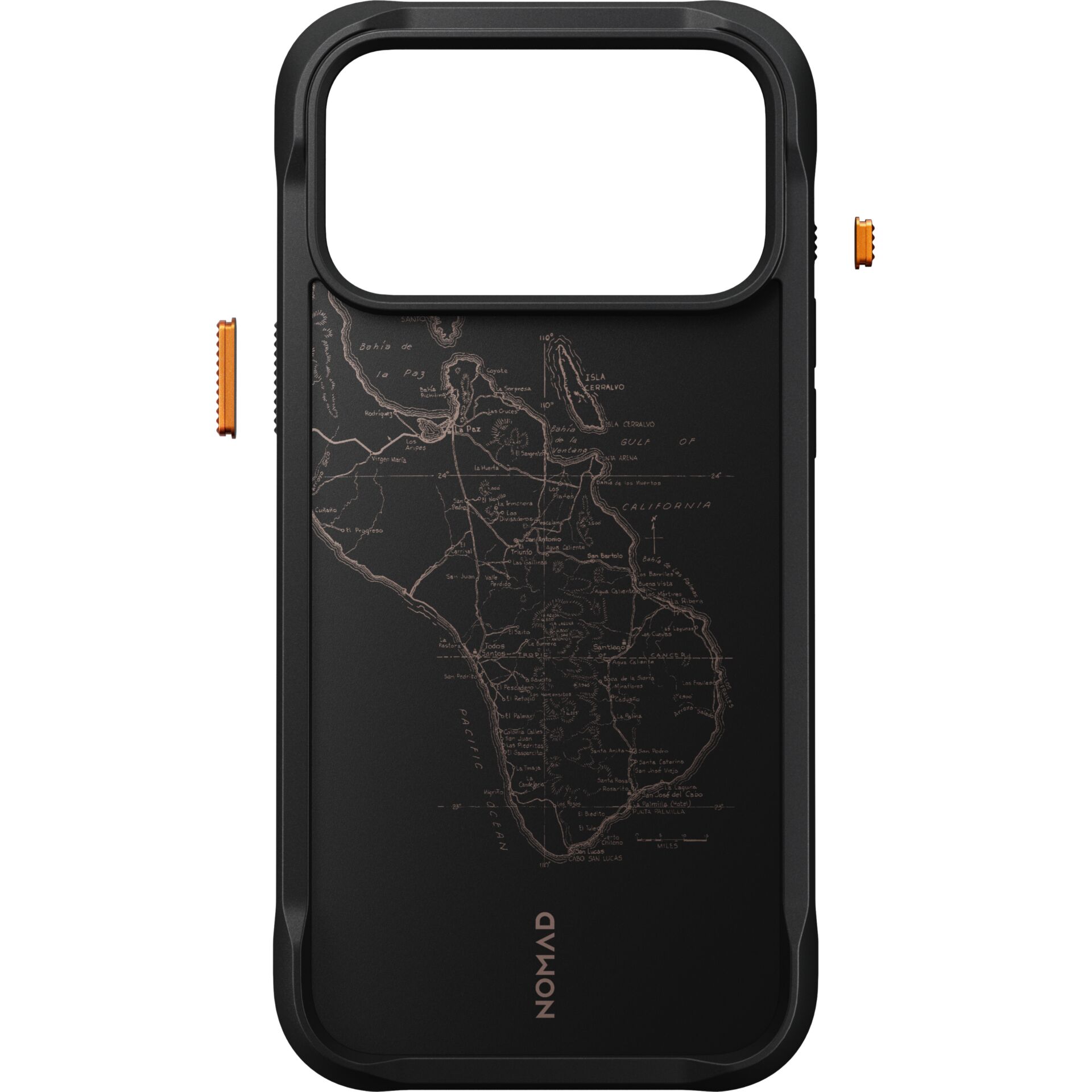 Hüllen-Map-Design, Schwarz, Case mit Karte, Nomad-Hülle, Schutzhülle