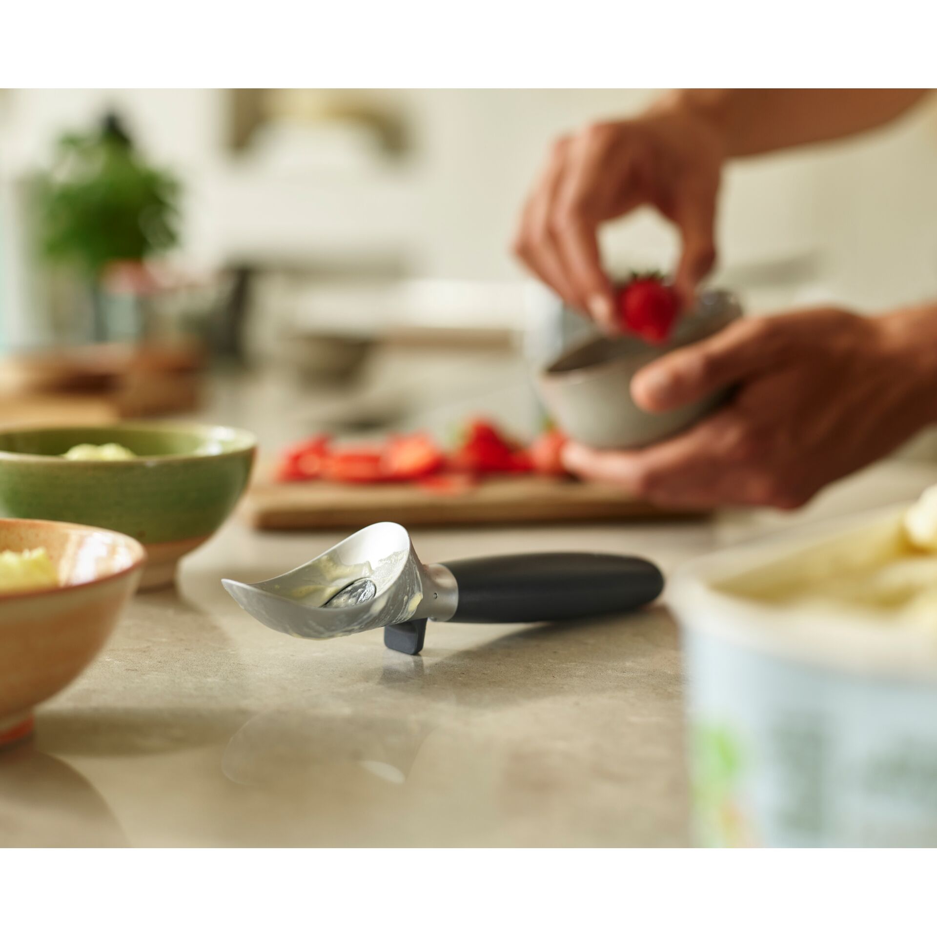 Kochen, Essen pürieren, Person