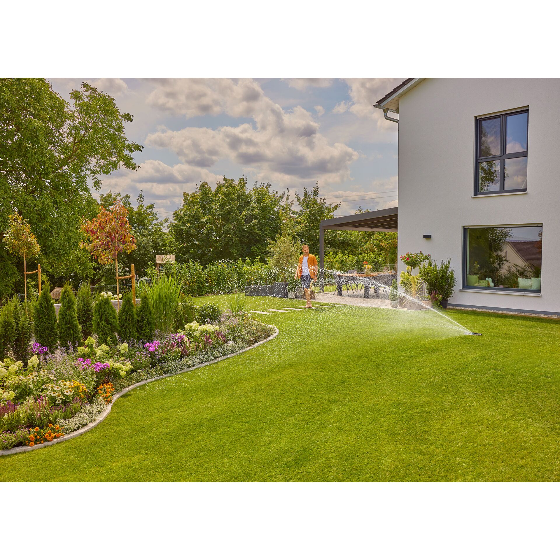 Gras, Rasen, Garten, Hinterhof, Innenarchitektur