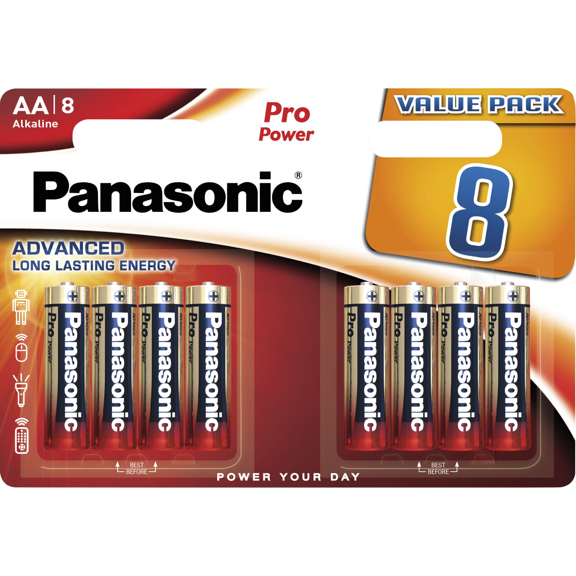 1x8 Panasonic Pro Power LR 6  Mignon AA